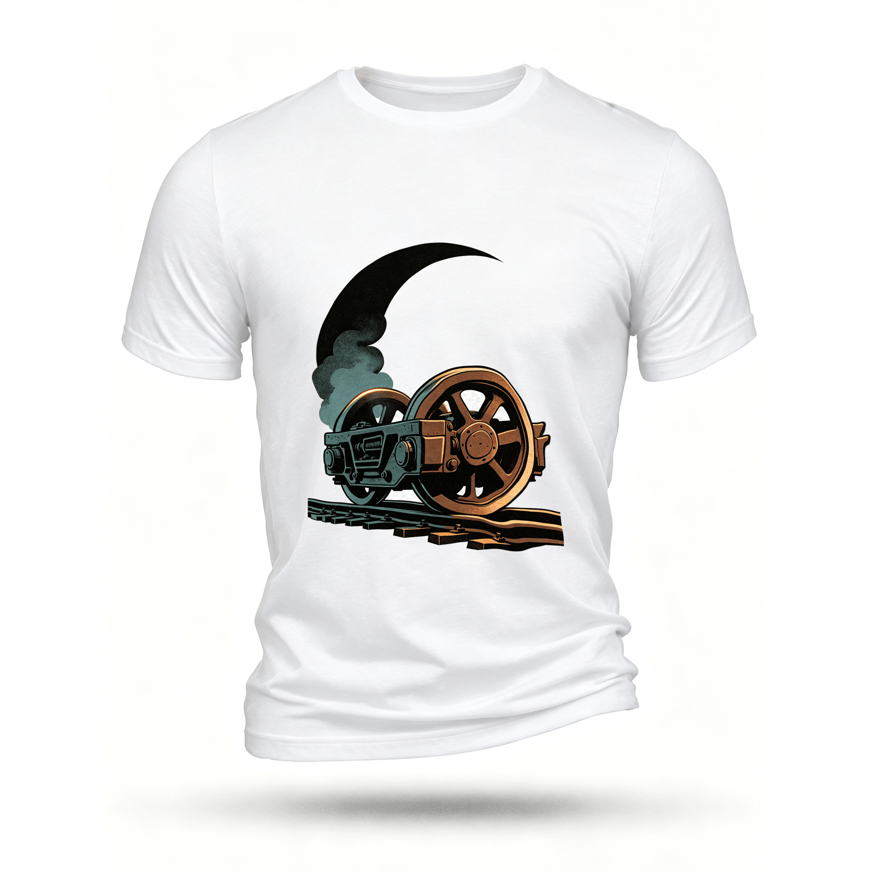 White T-shirt, front print