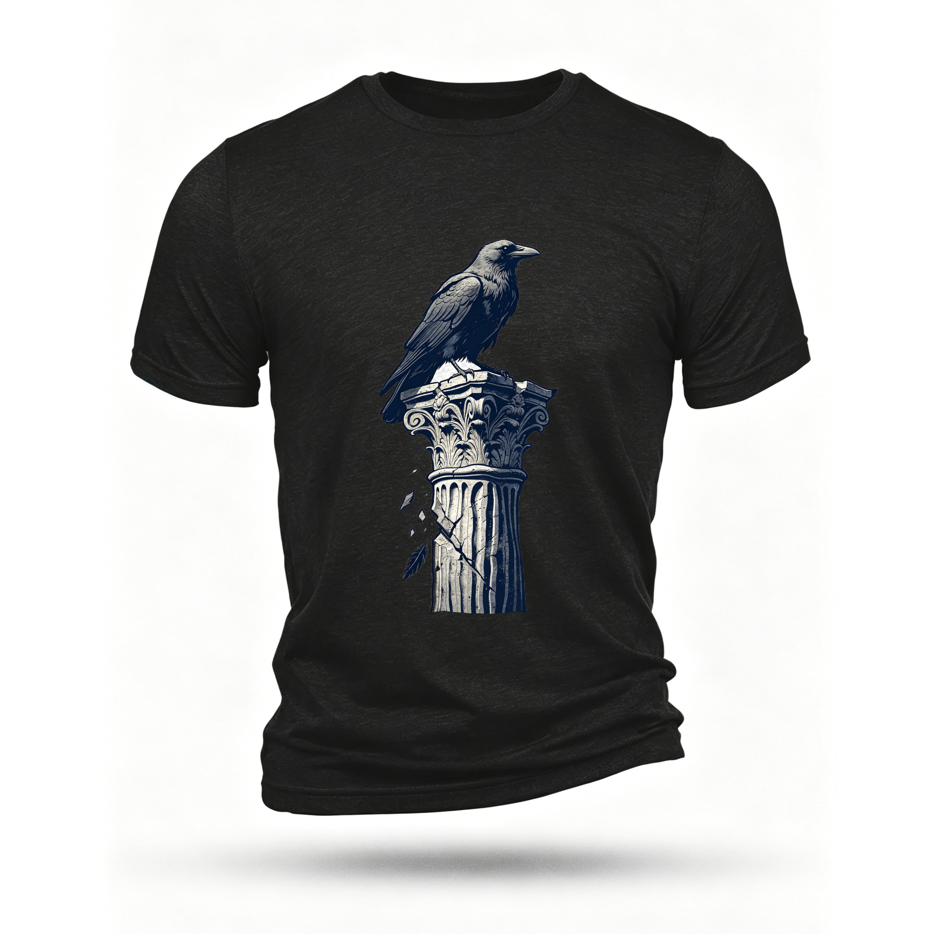 Black T-shirt, front print