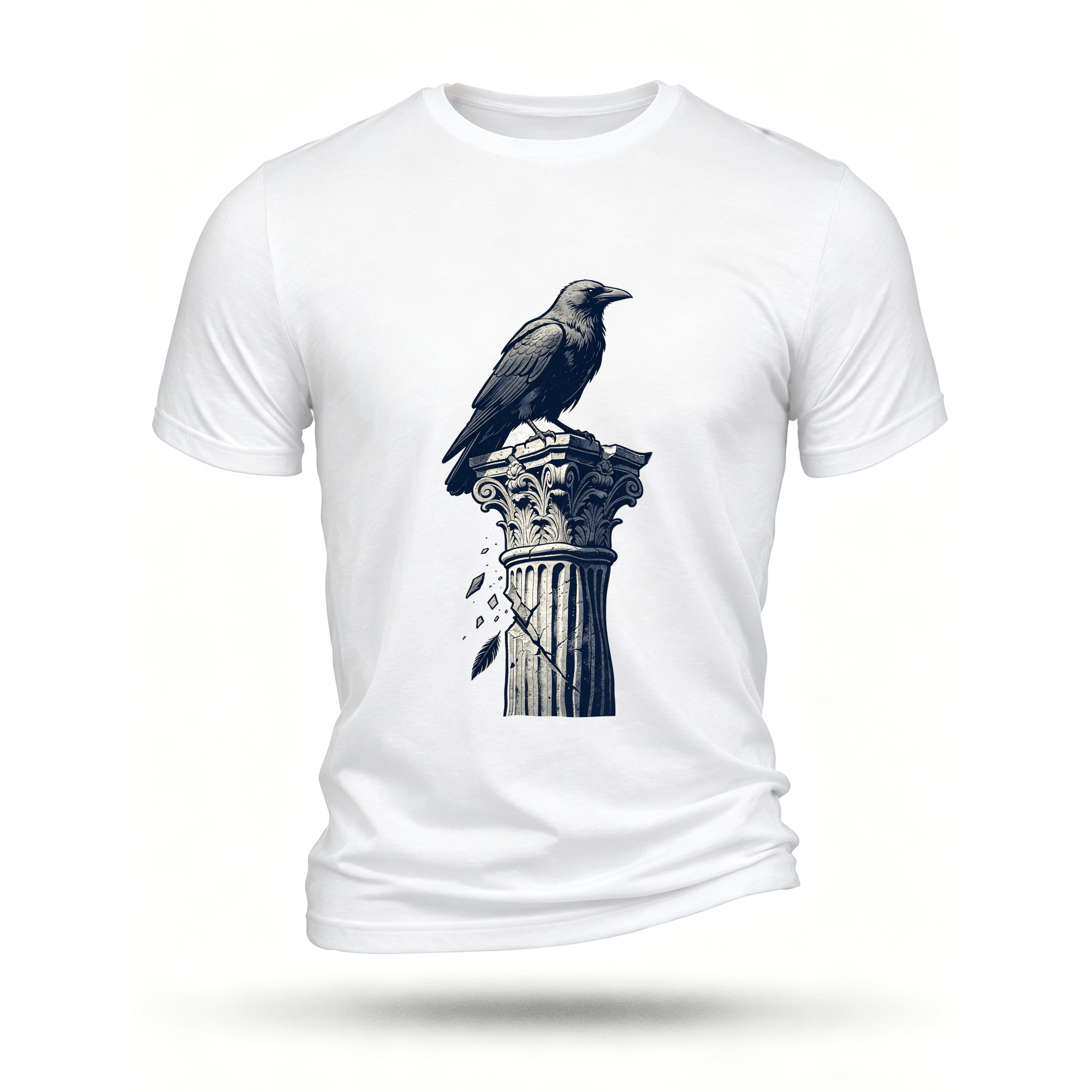 White T-shirt, front print