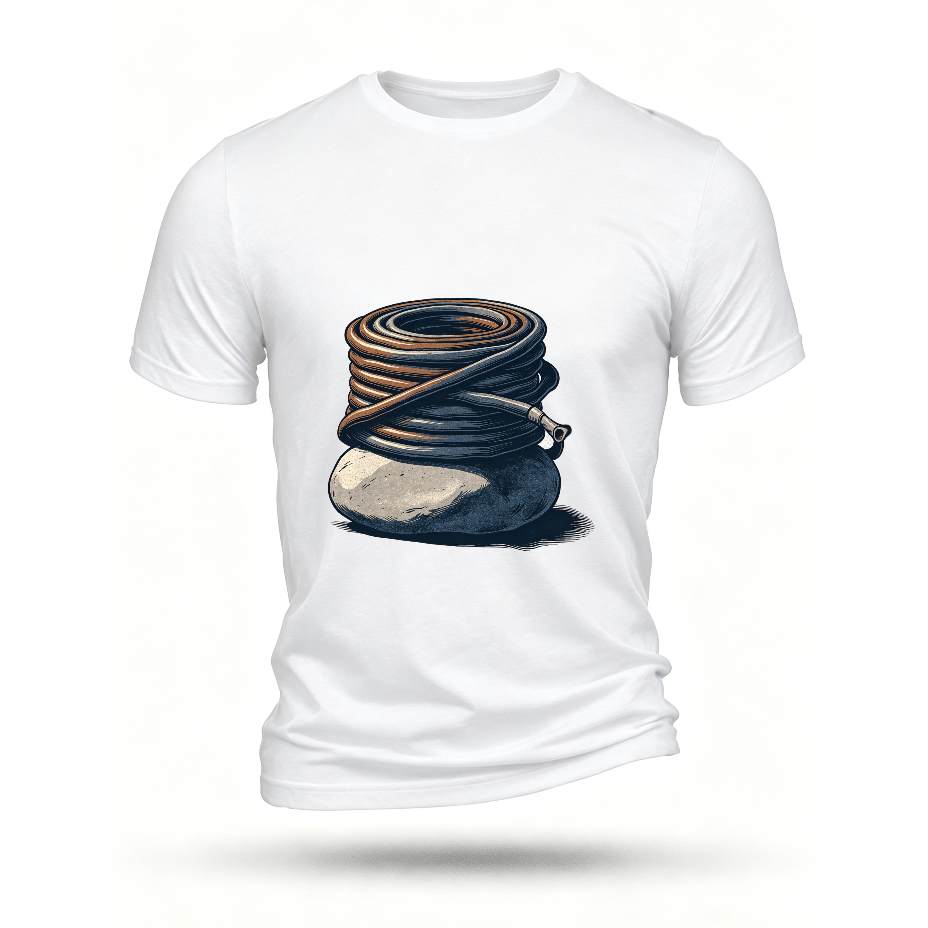 White T-shirt, front print