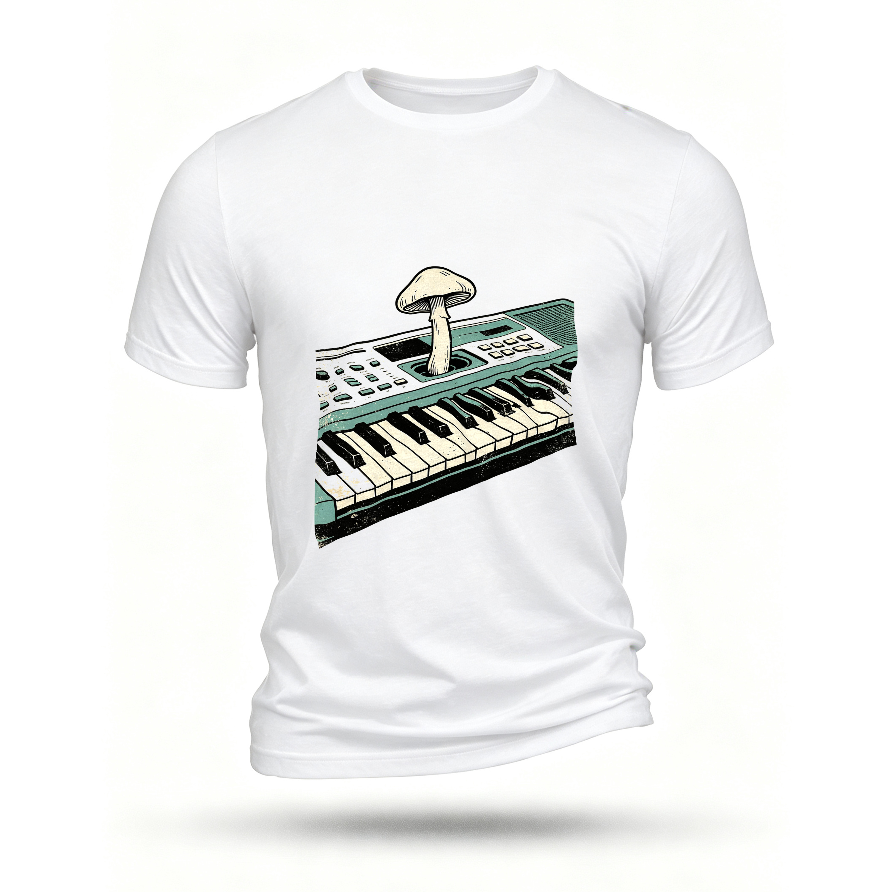 White T-shirt, front print