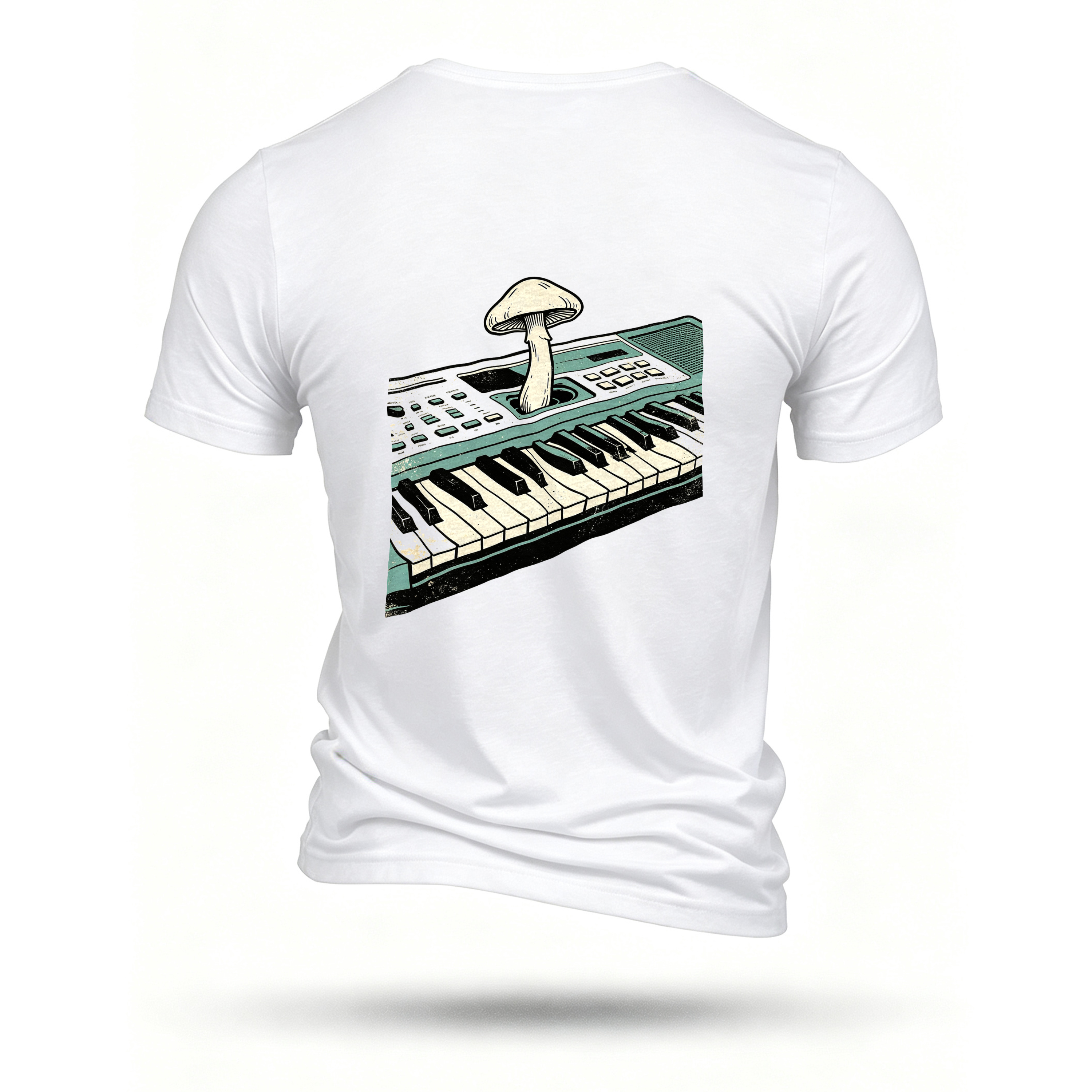 White T-shirt, back print