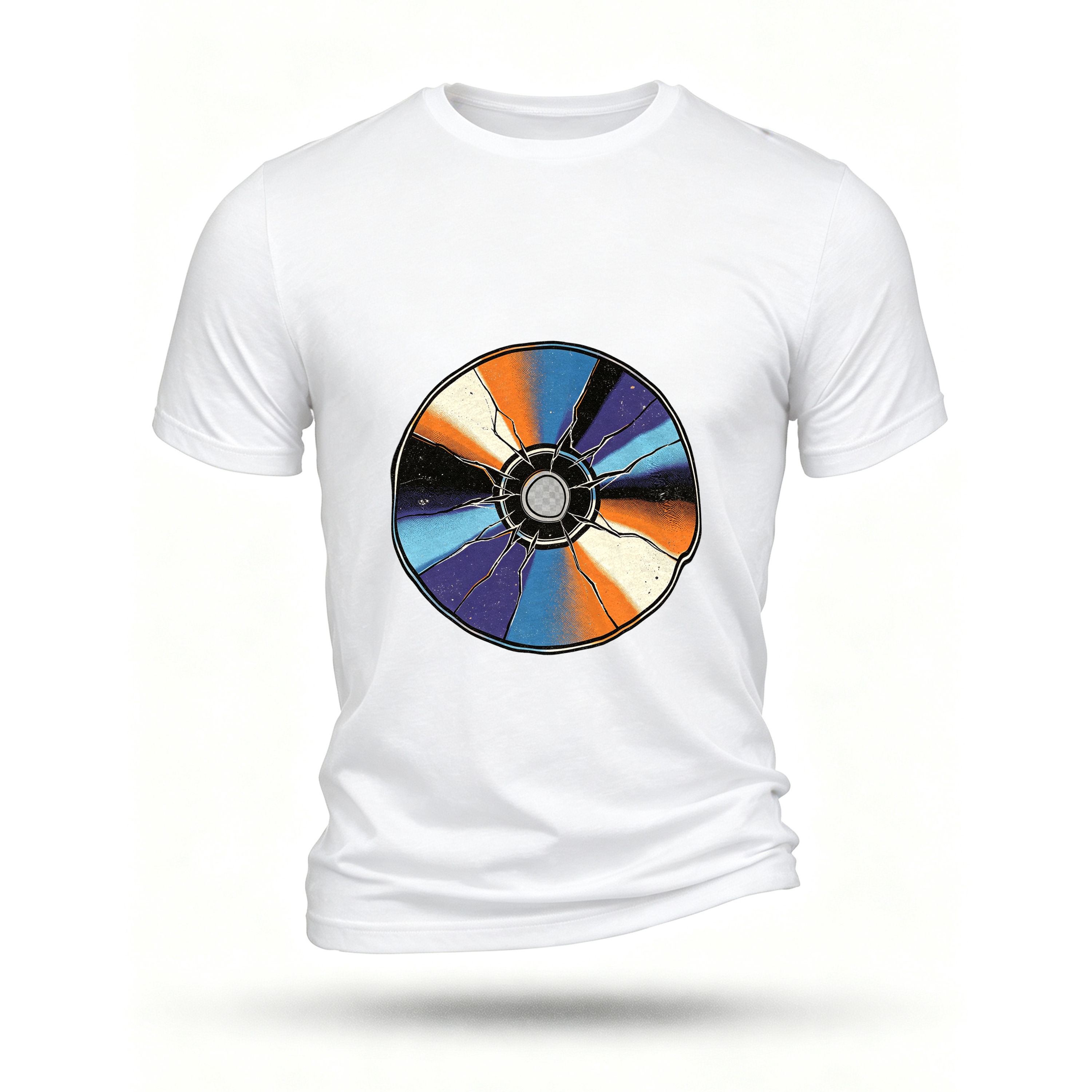 White T-shirt, front print