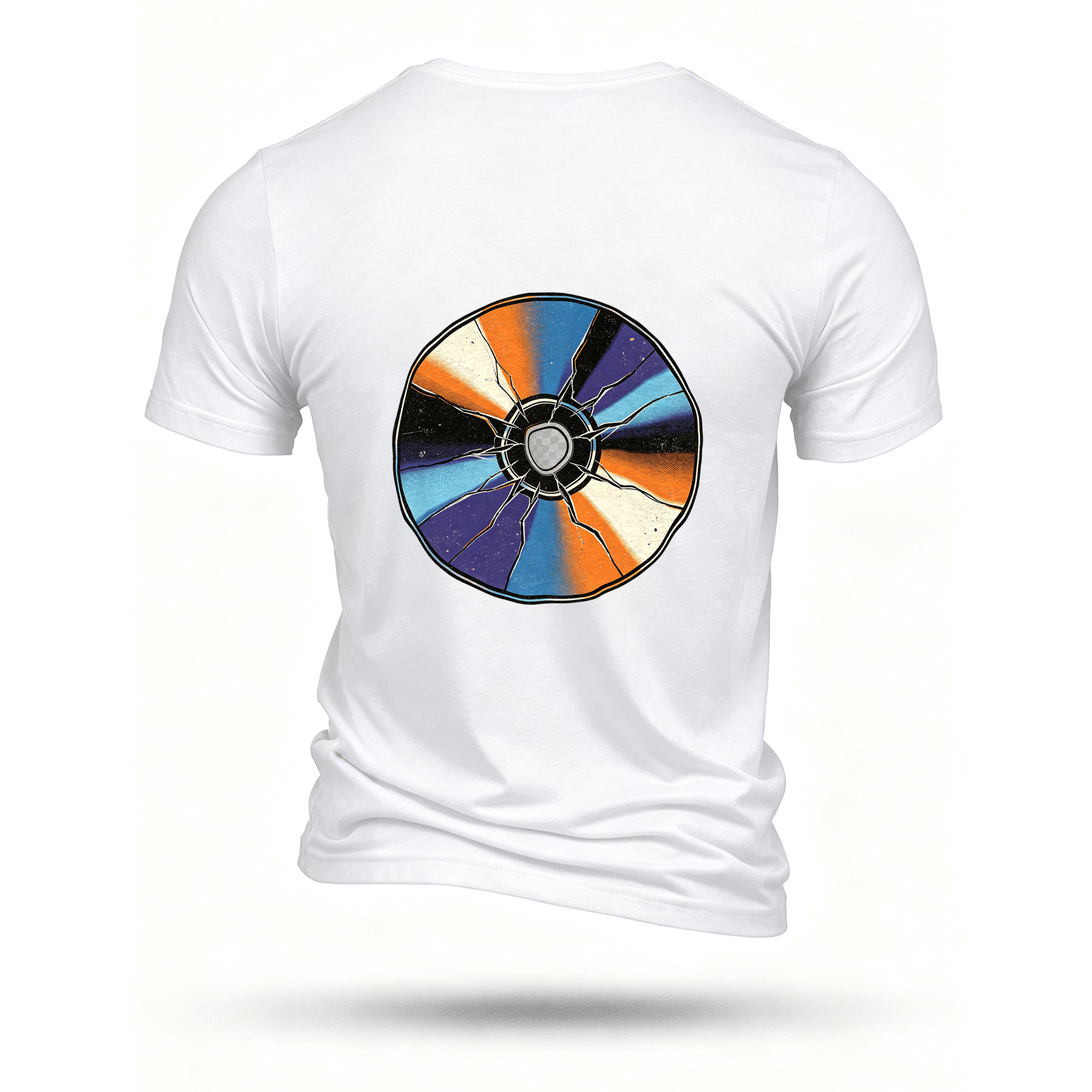 White T-shirt, back print