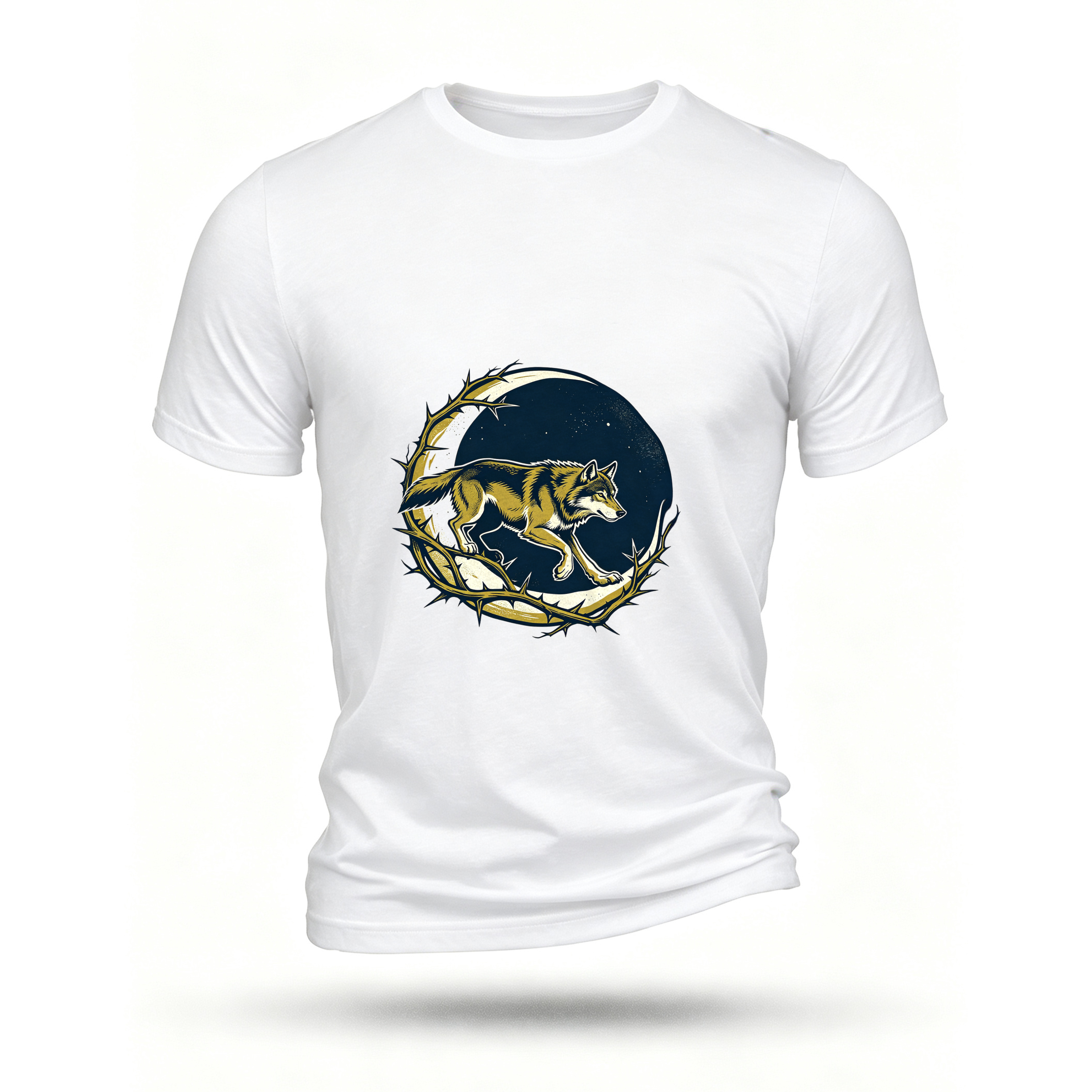 White T-shirt, front print