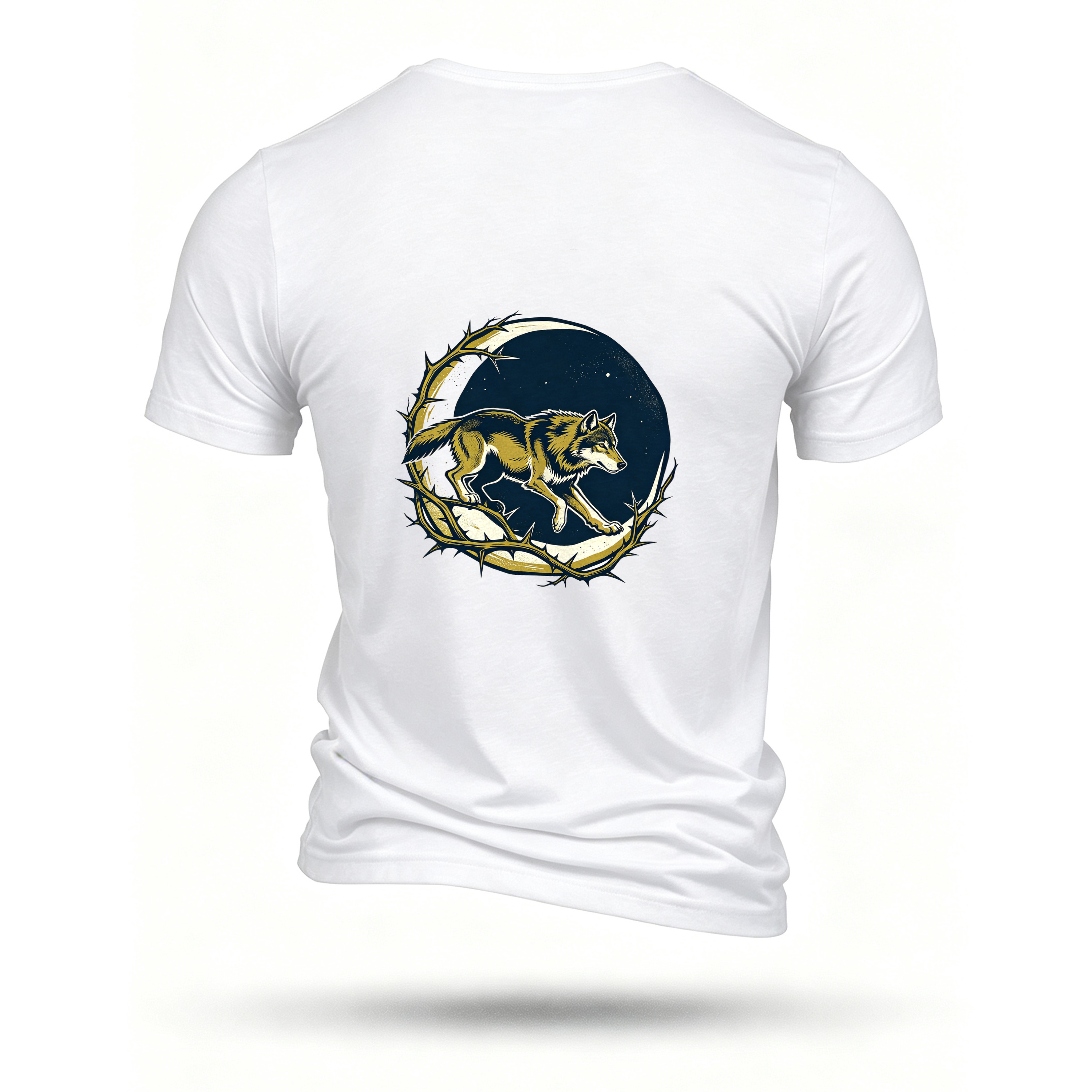 White T-shirt, back print
