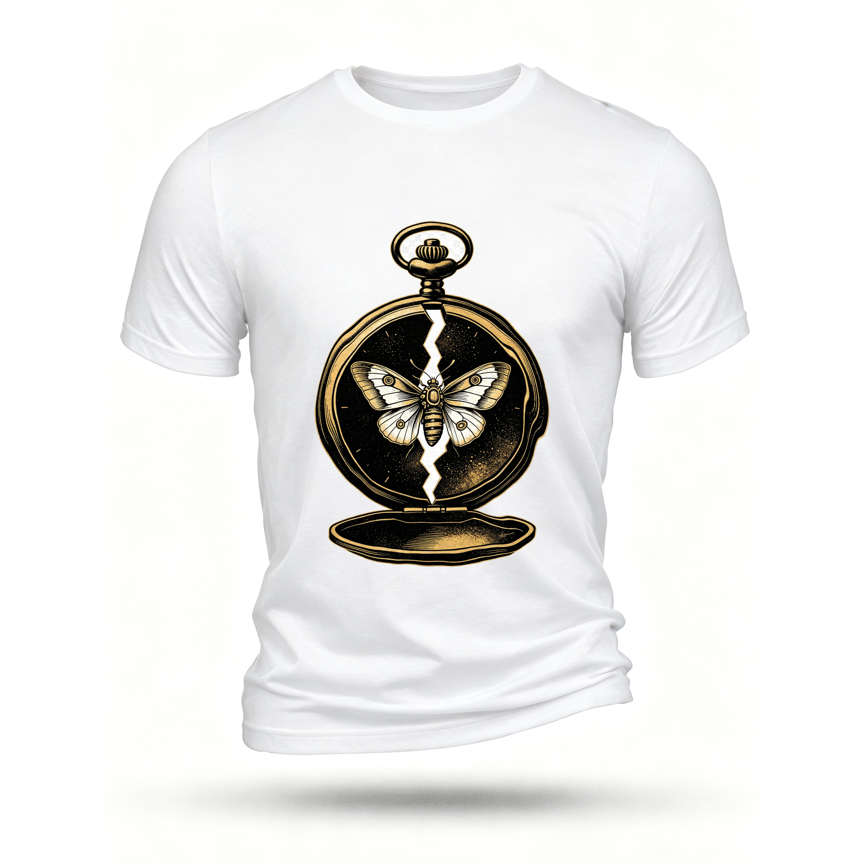 White T-shirt, front print