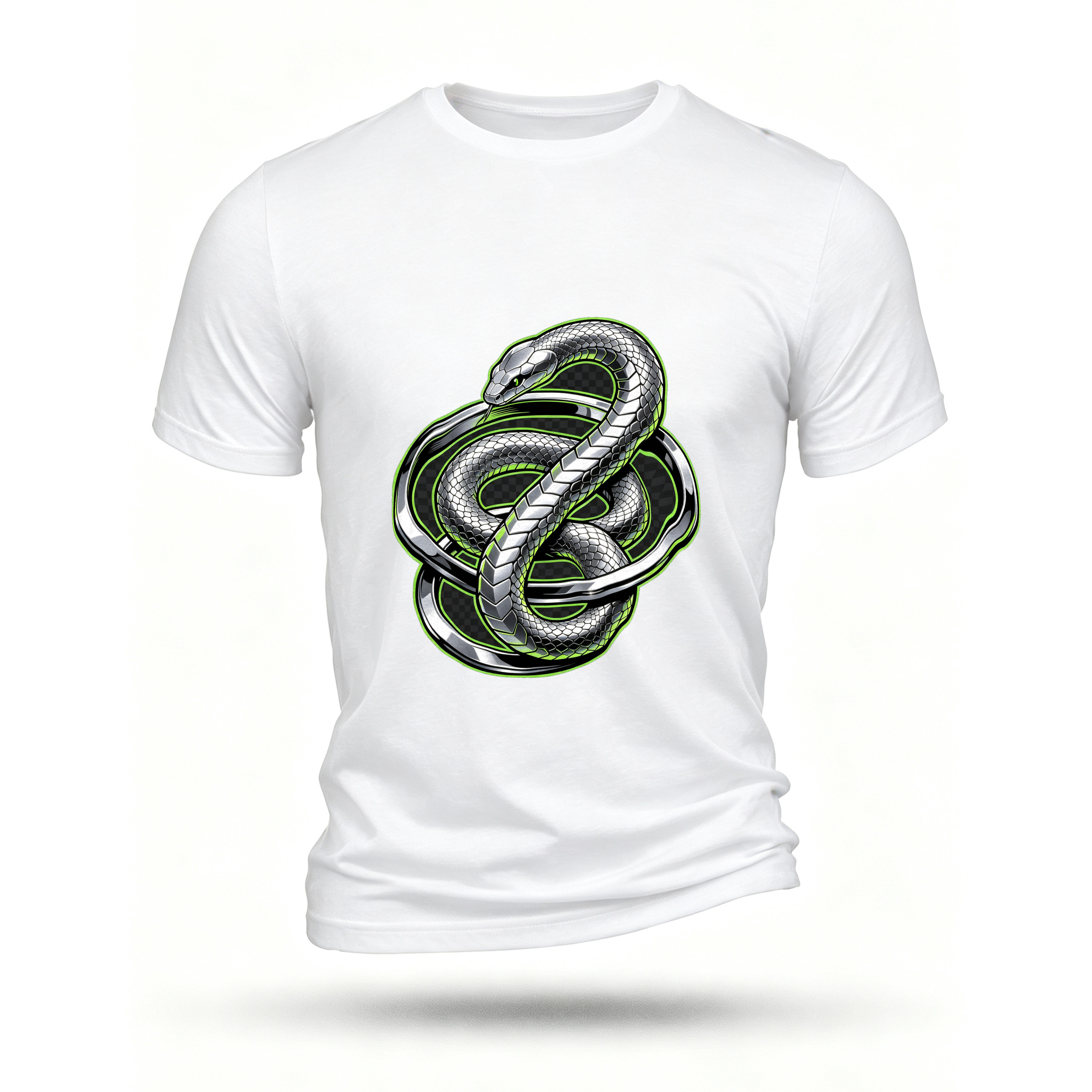 White T-shirt, front print