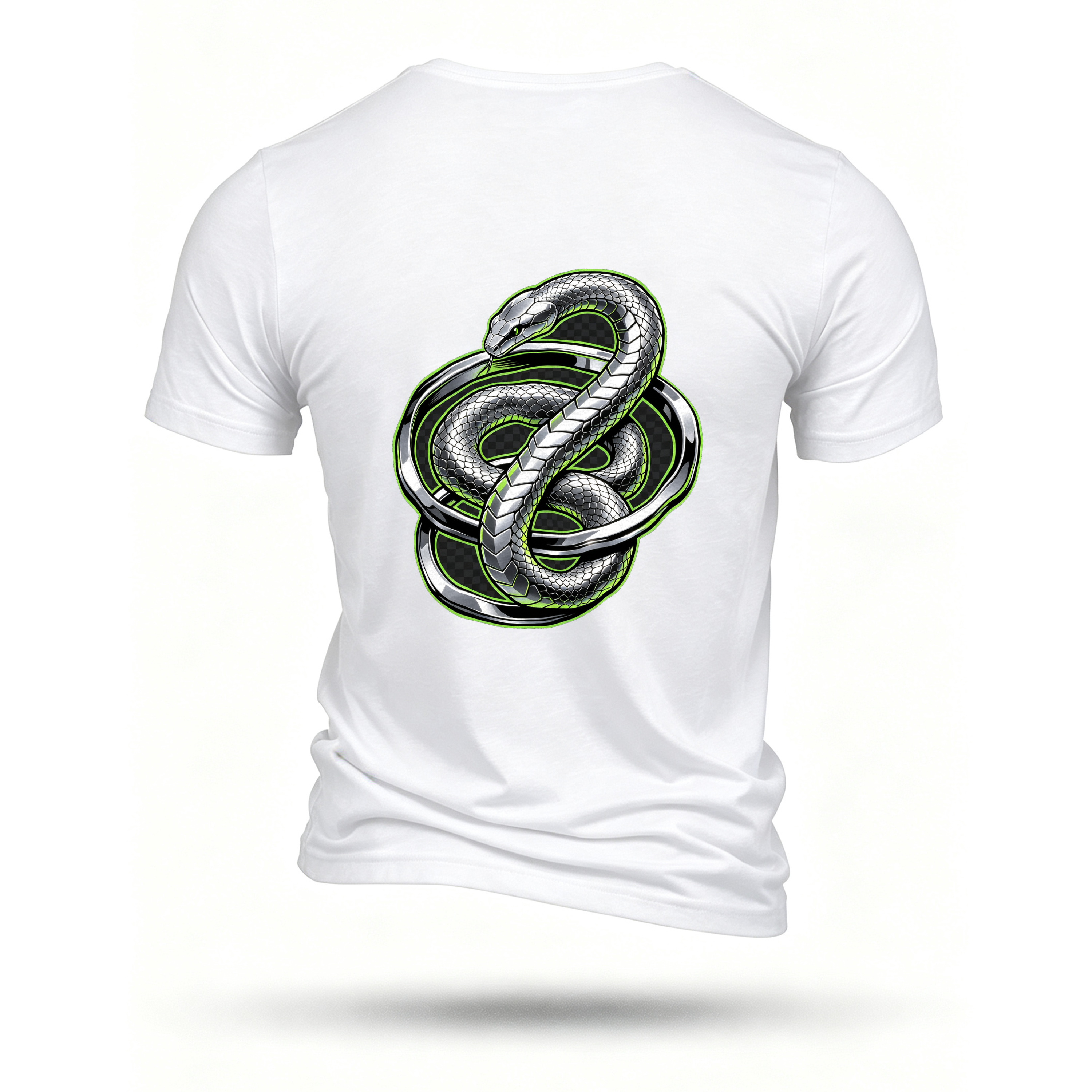White T-shirt, back print
