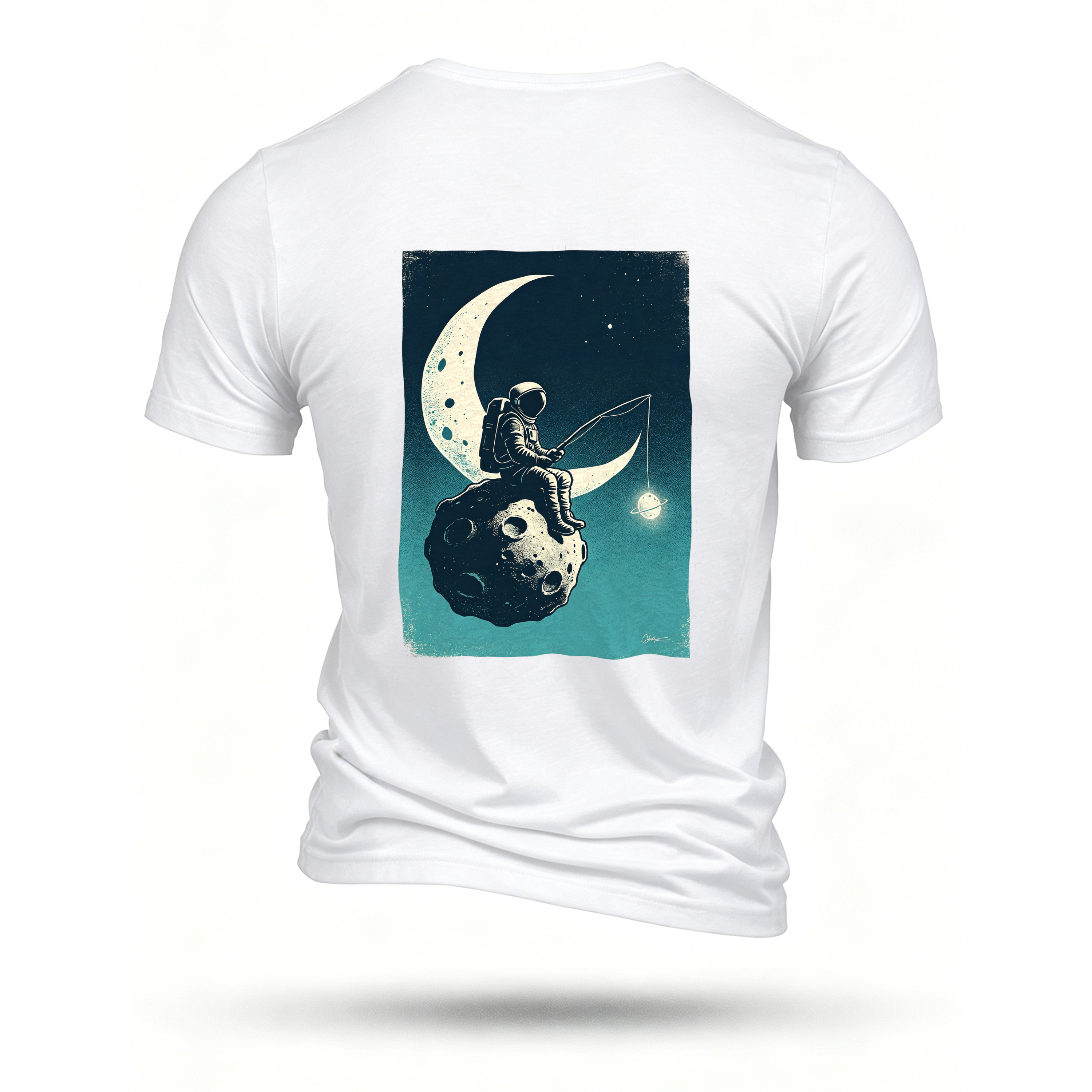 White T-shirt, back print