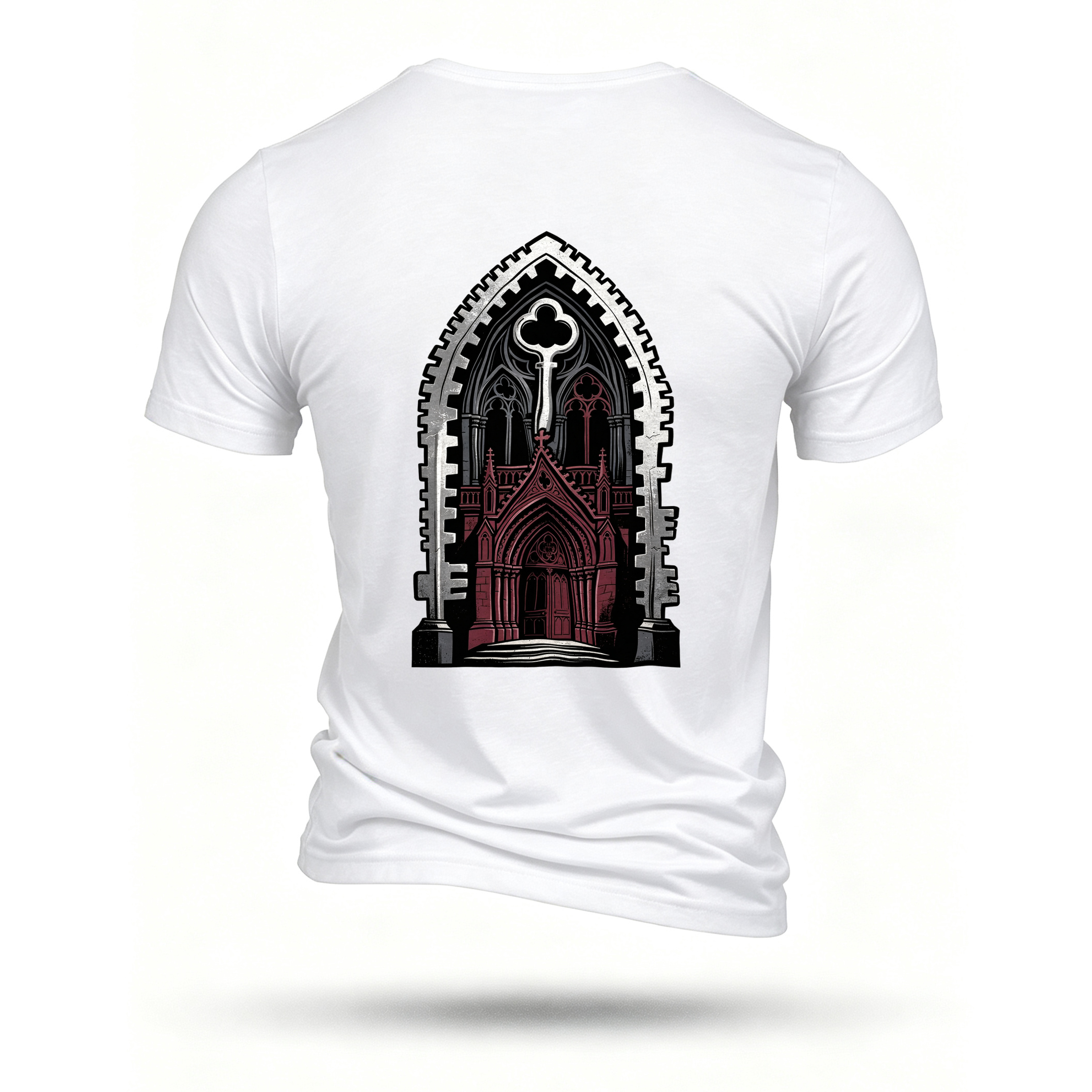 White T-shirt, back print