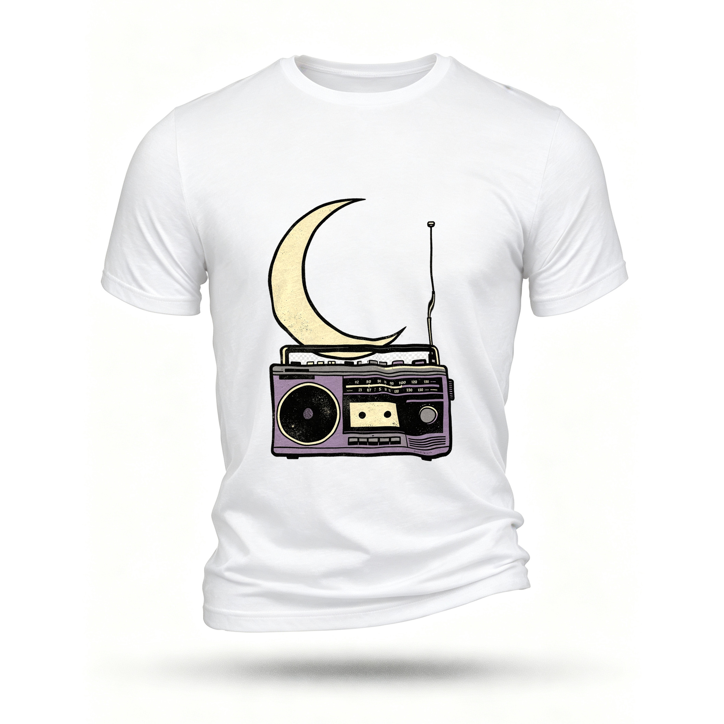 White T-shirt, front print
