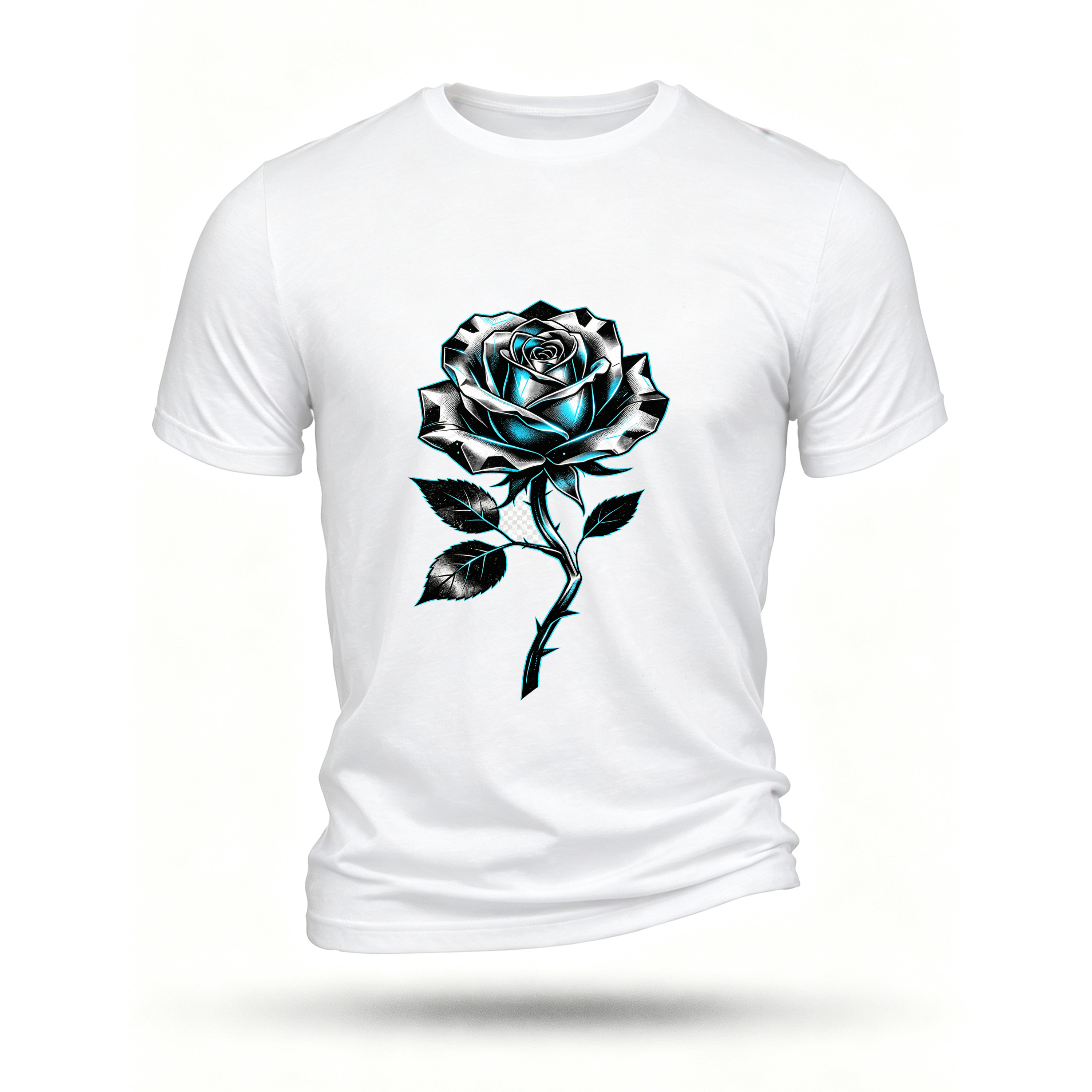 White T-shirt, front print