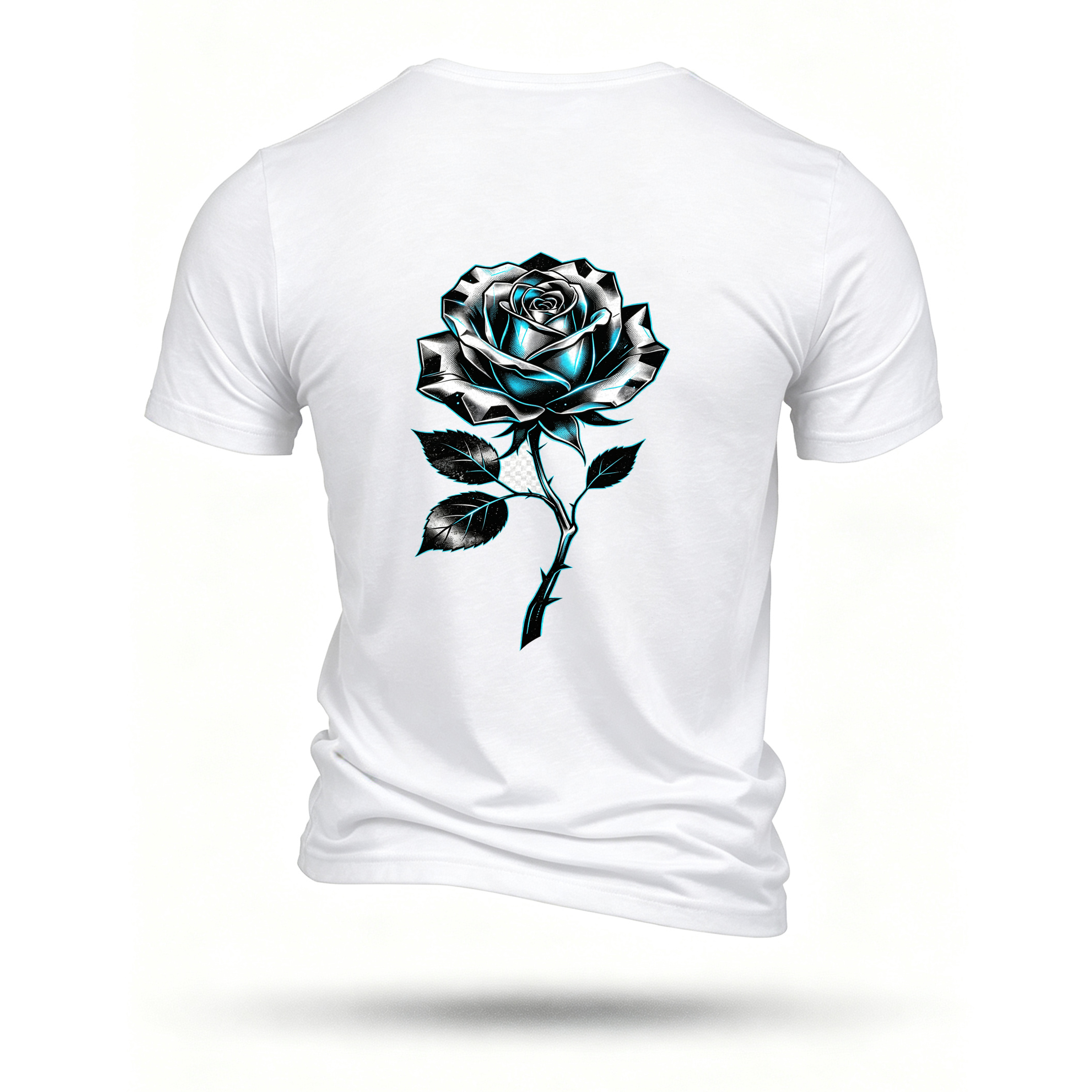 White T-shirt, back print