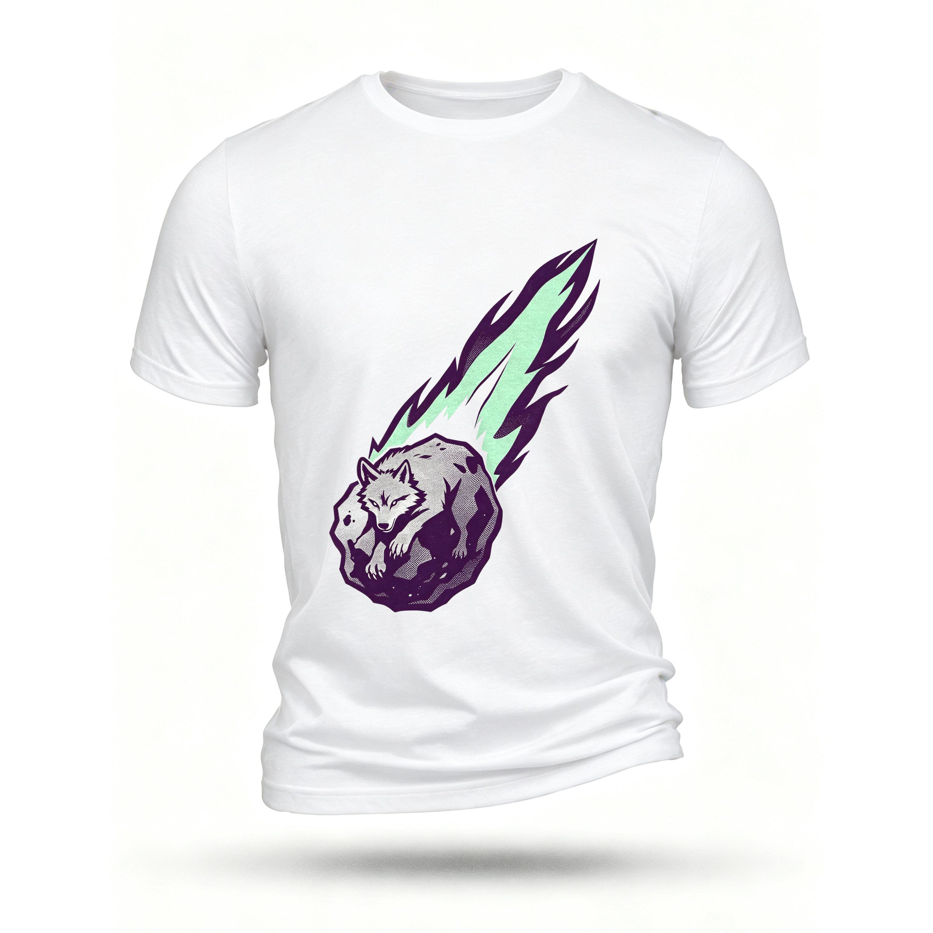 White T-shirt, front print