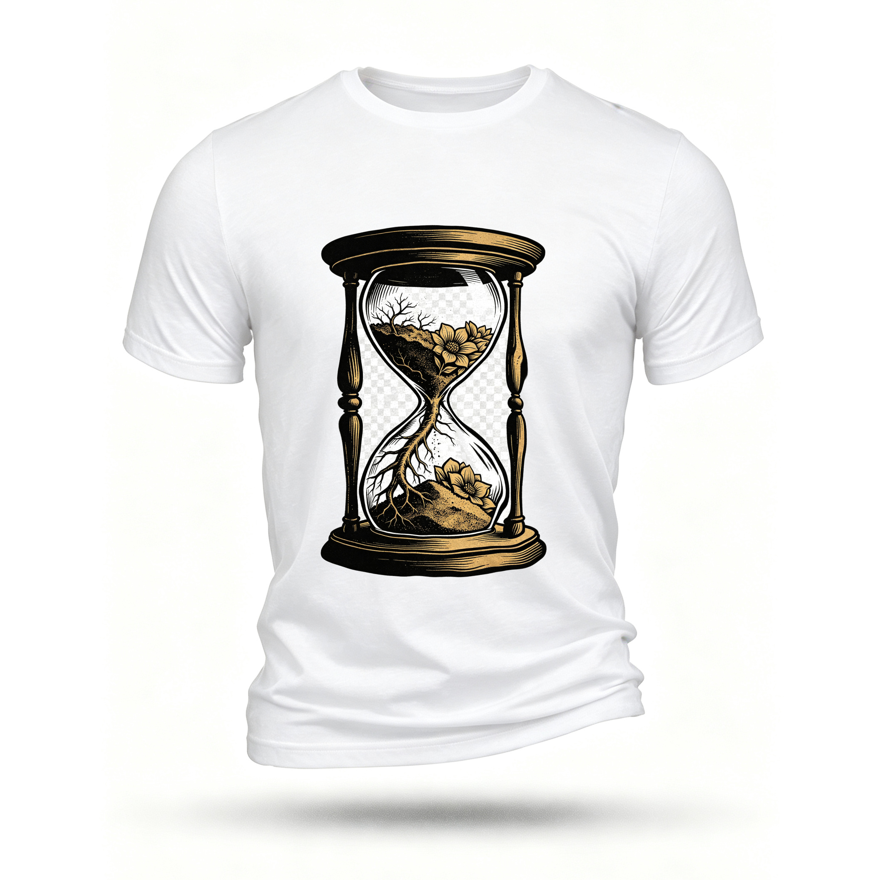 White T-shirt, front print