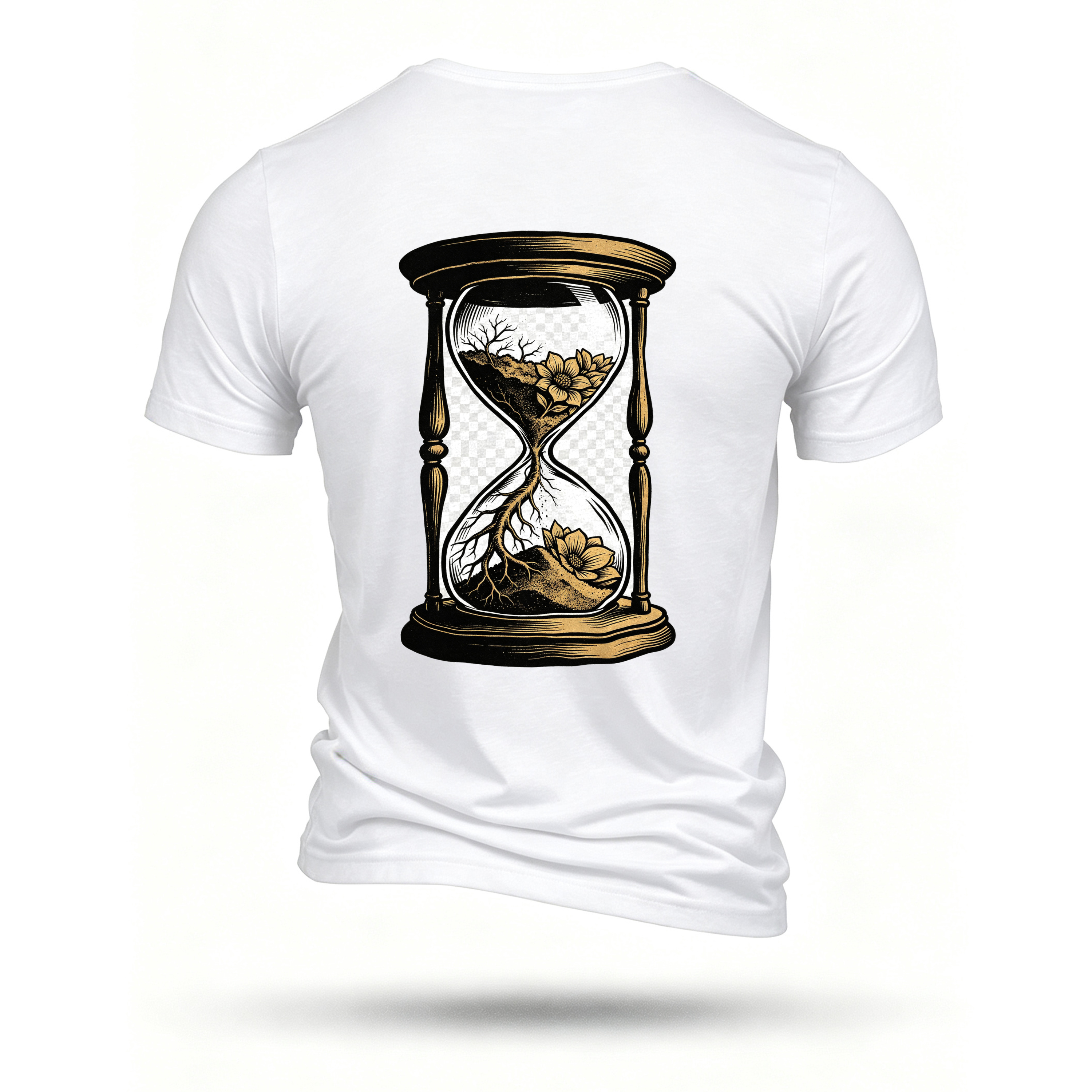 White T-shirt, back print