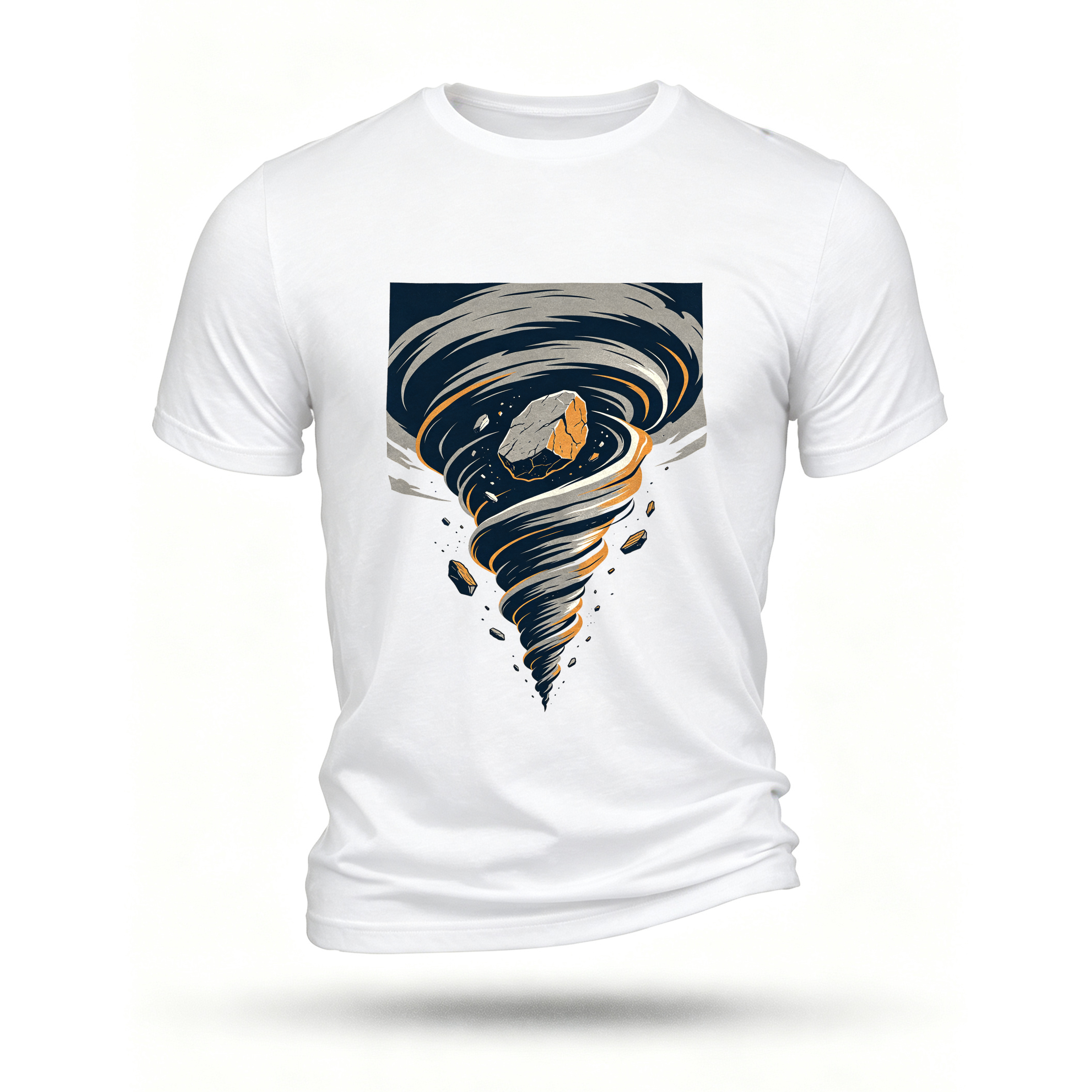 White T-shirt, front print