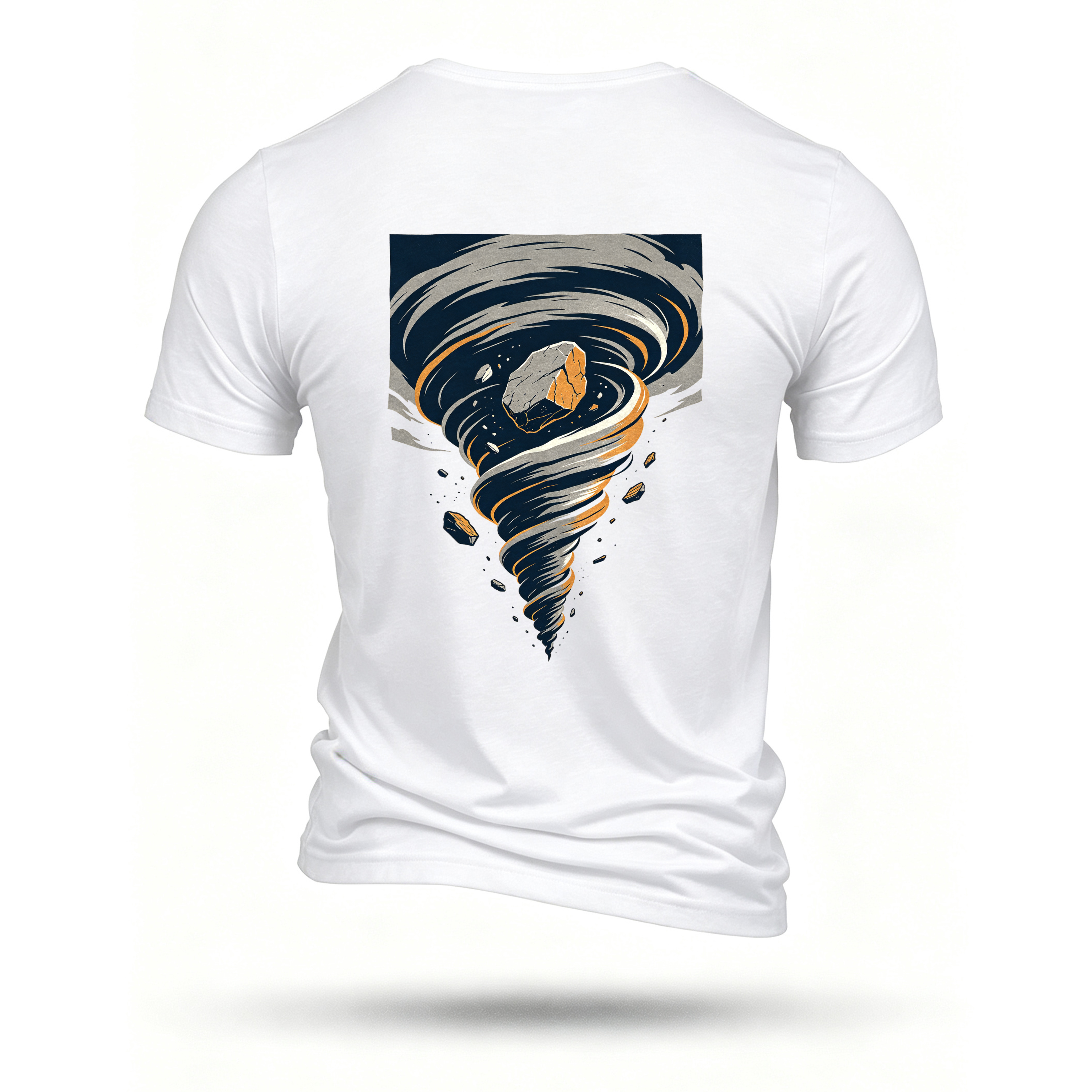 White T-shirt, back print