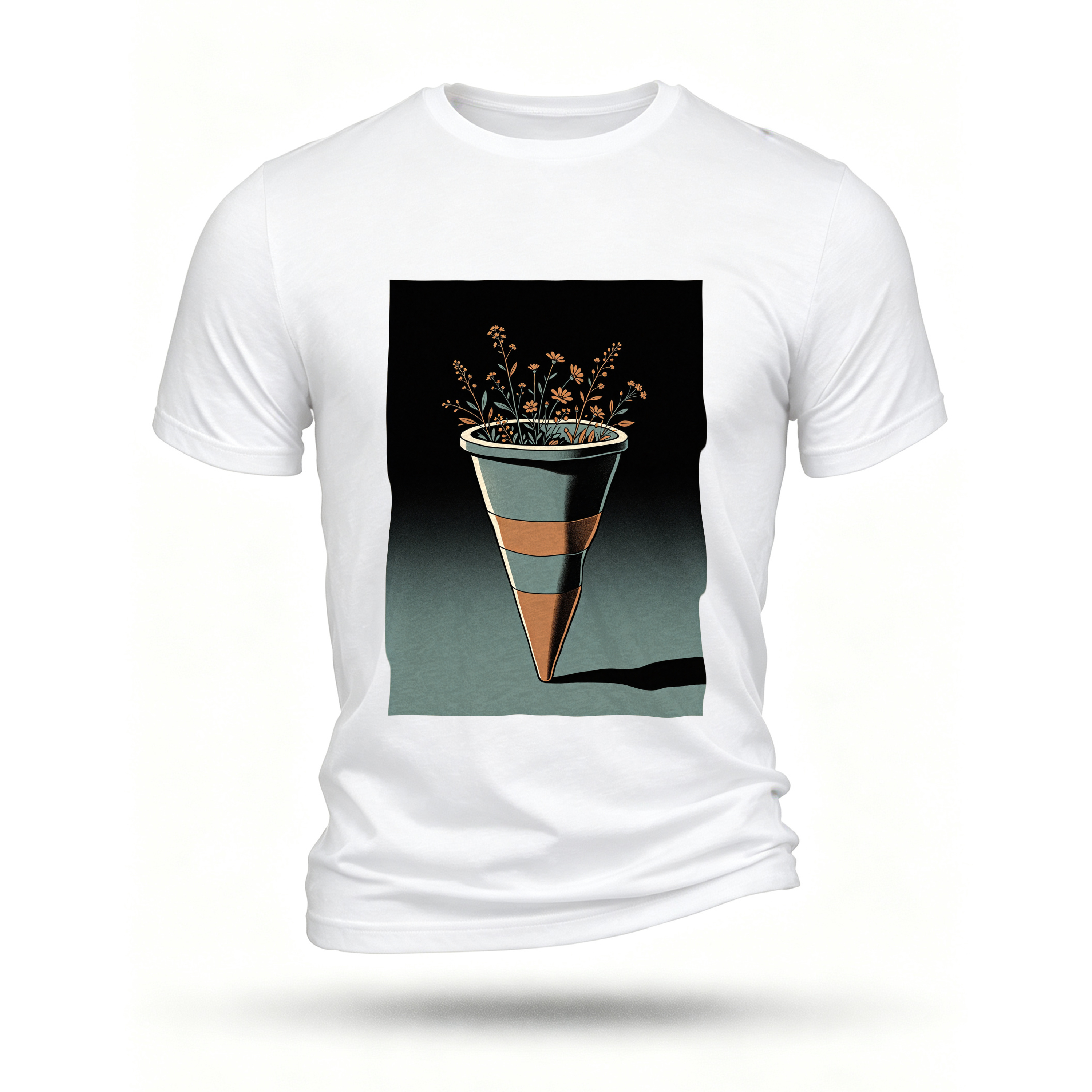 White T-shirt, front print