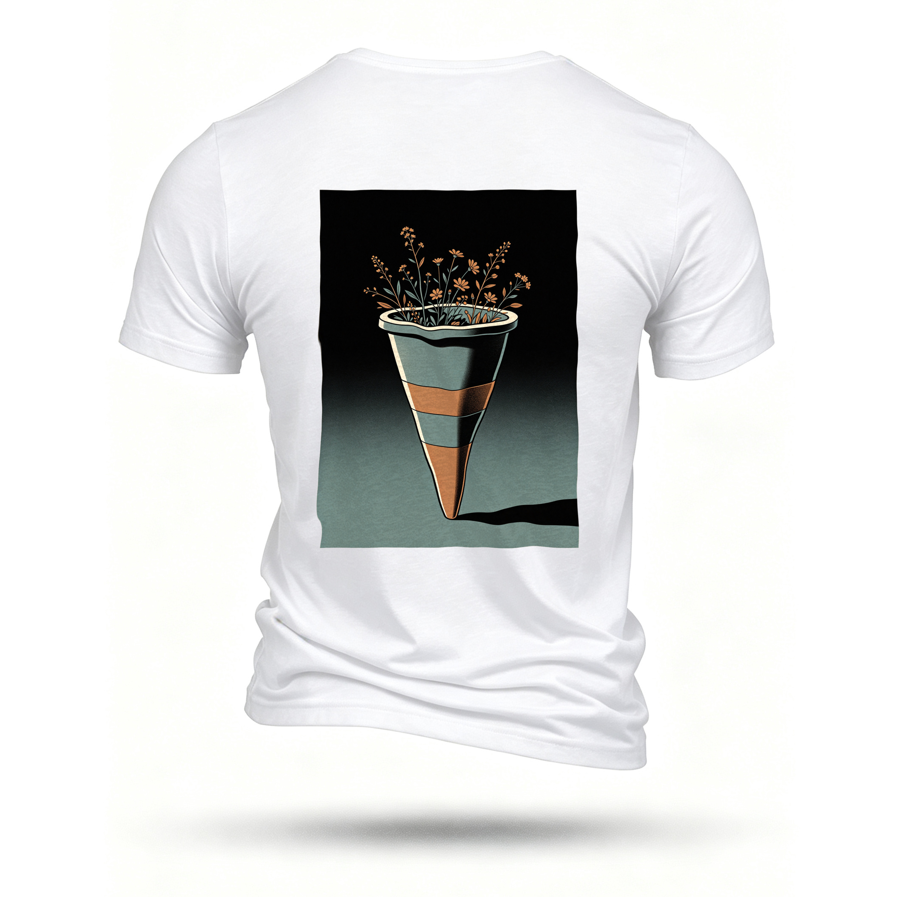 White T-shirt, back print
