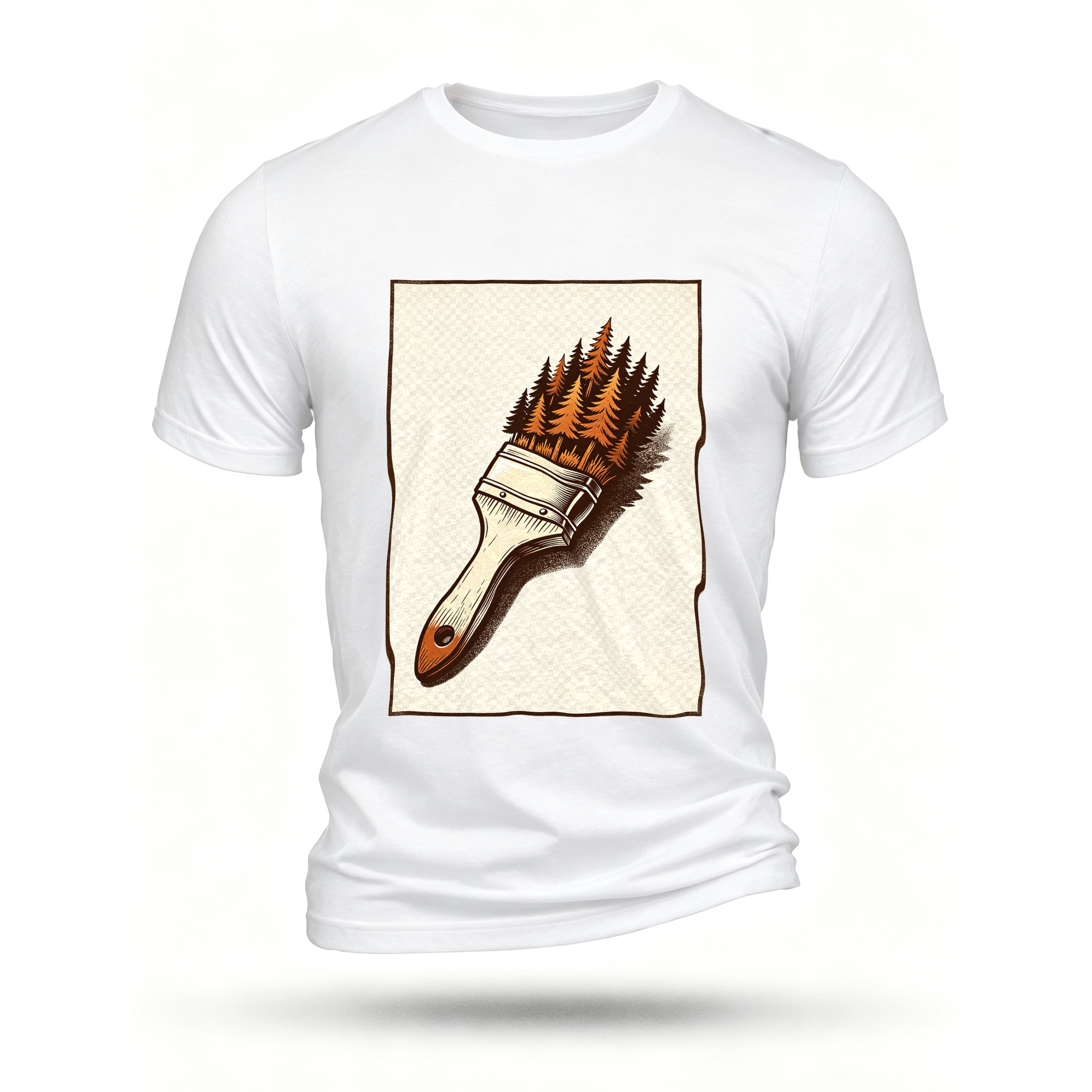 White T-shirt, front print