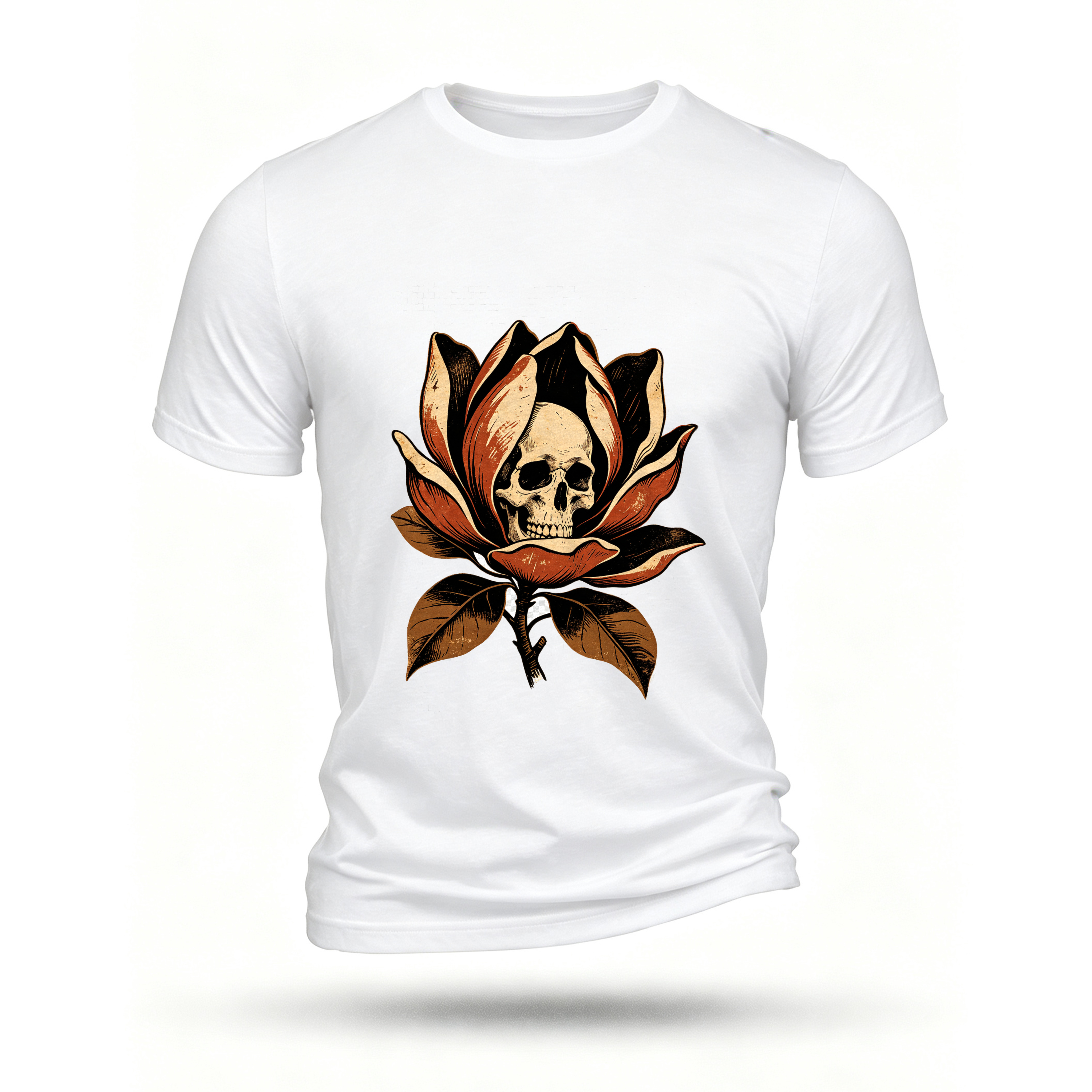 White T-shirt, front print