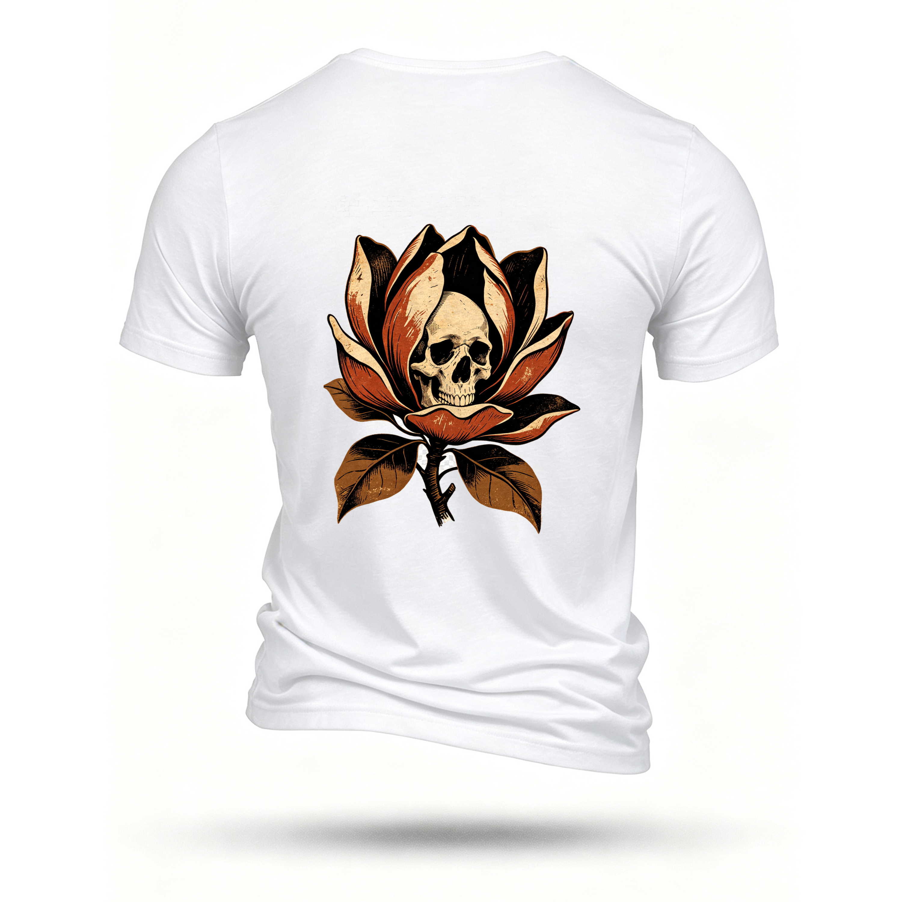White T-shirt, back print