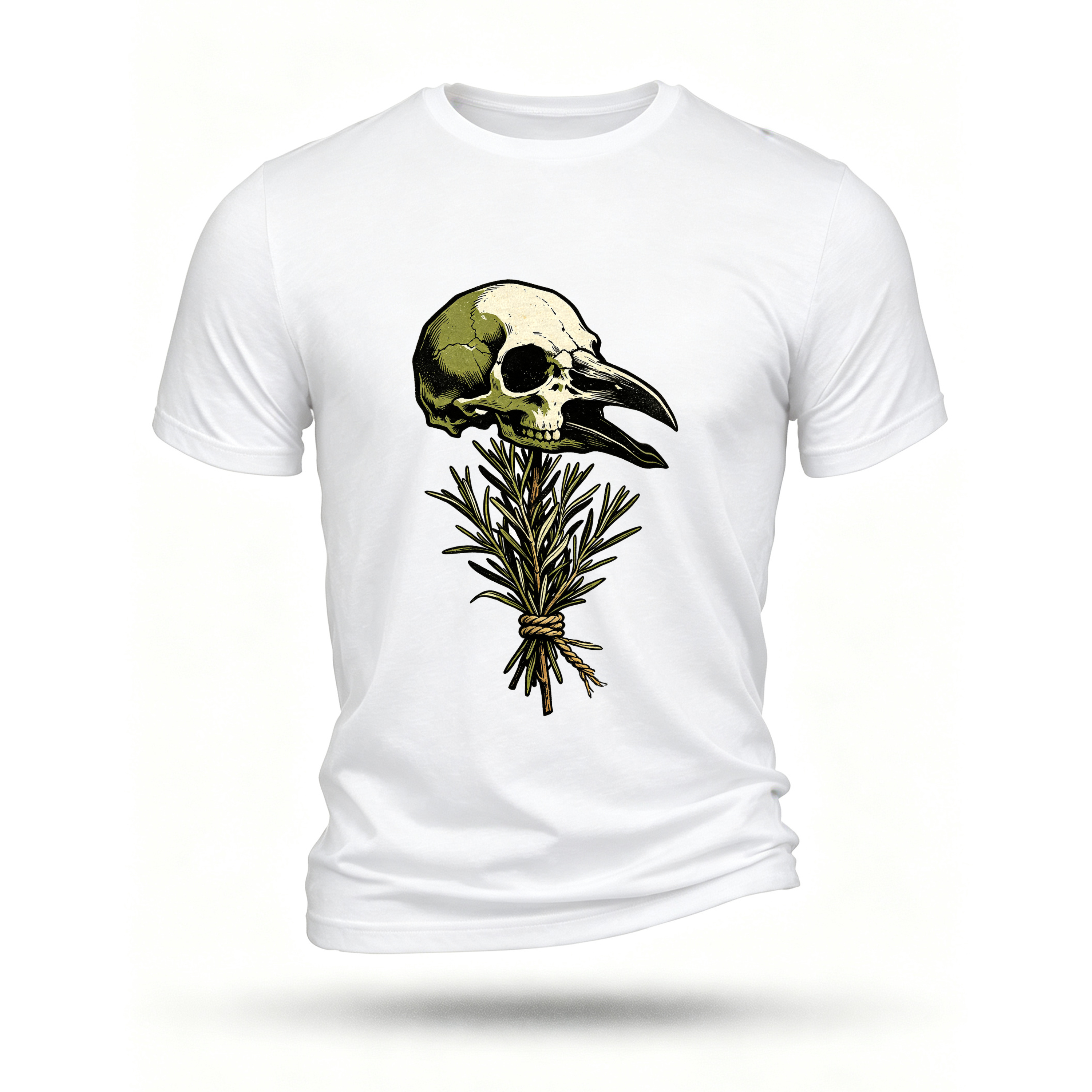White T-shirt, front print