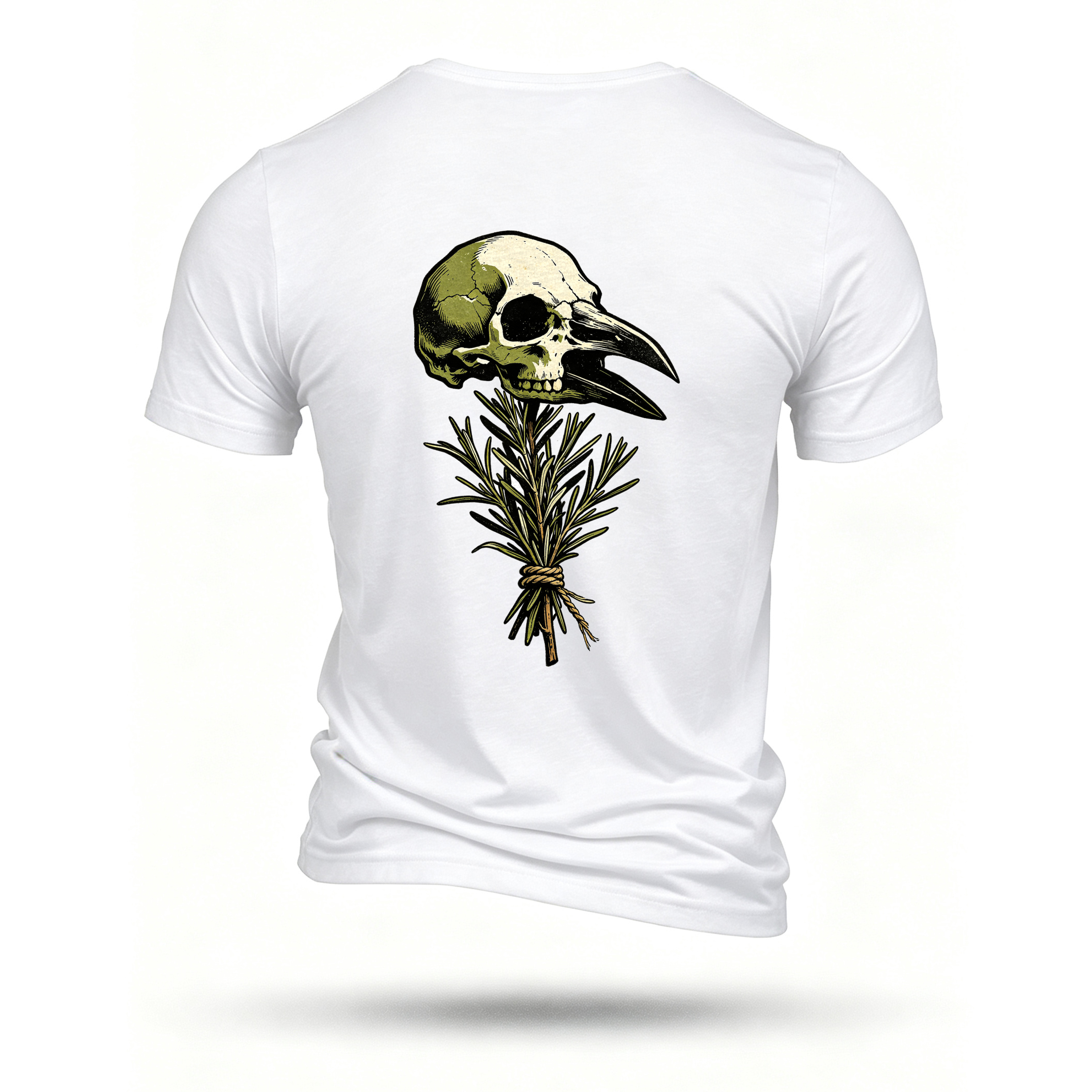 White T-shirt, back print