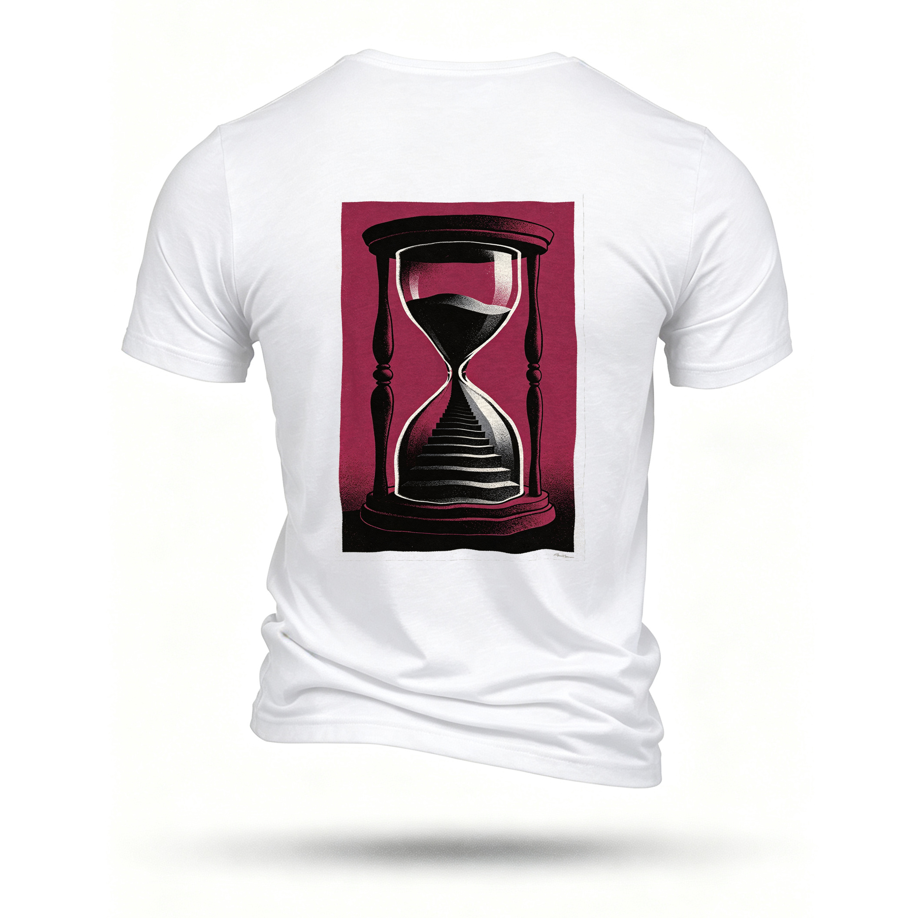 White T-shirt, back print