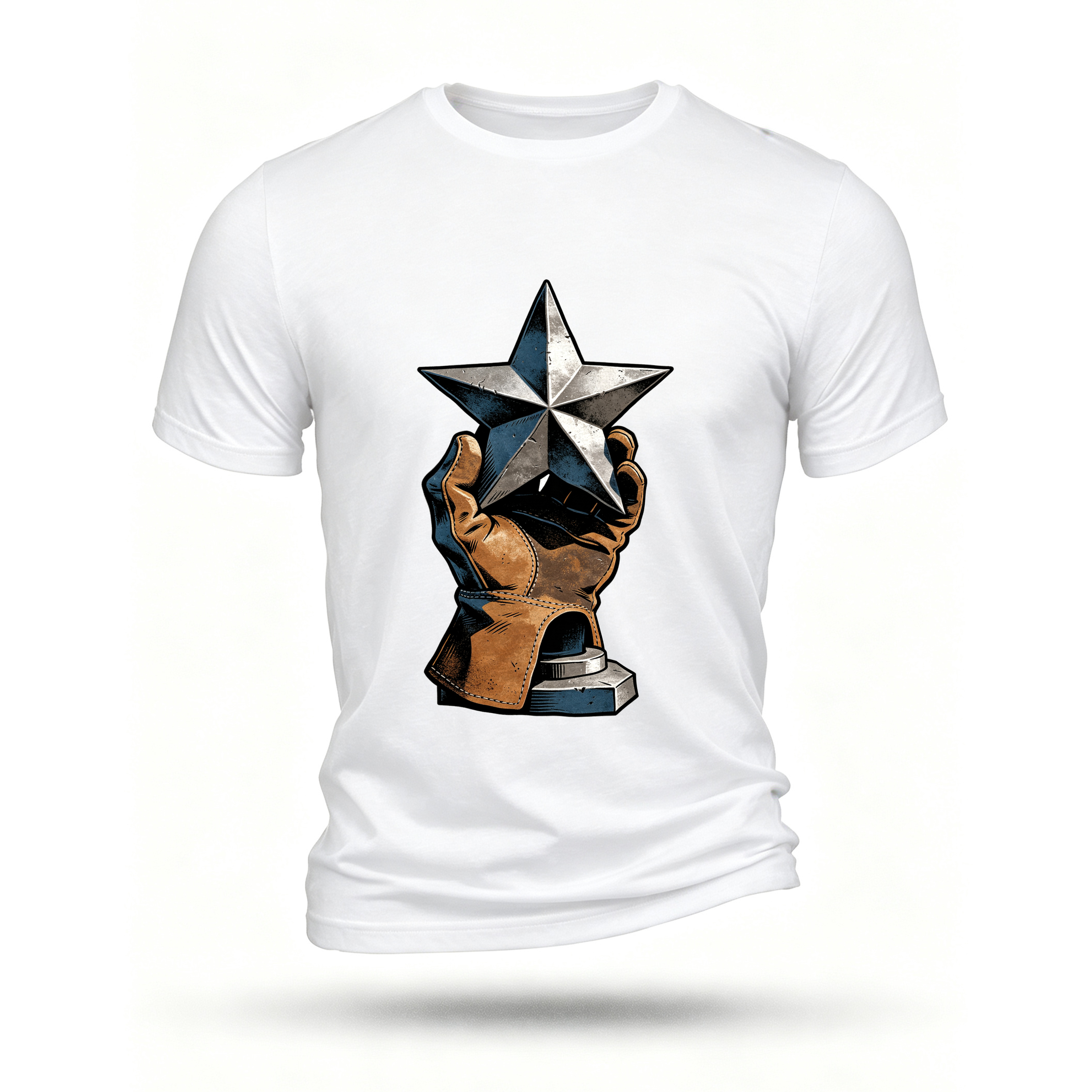 White T-shirt, front print