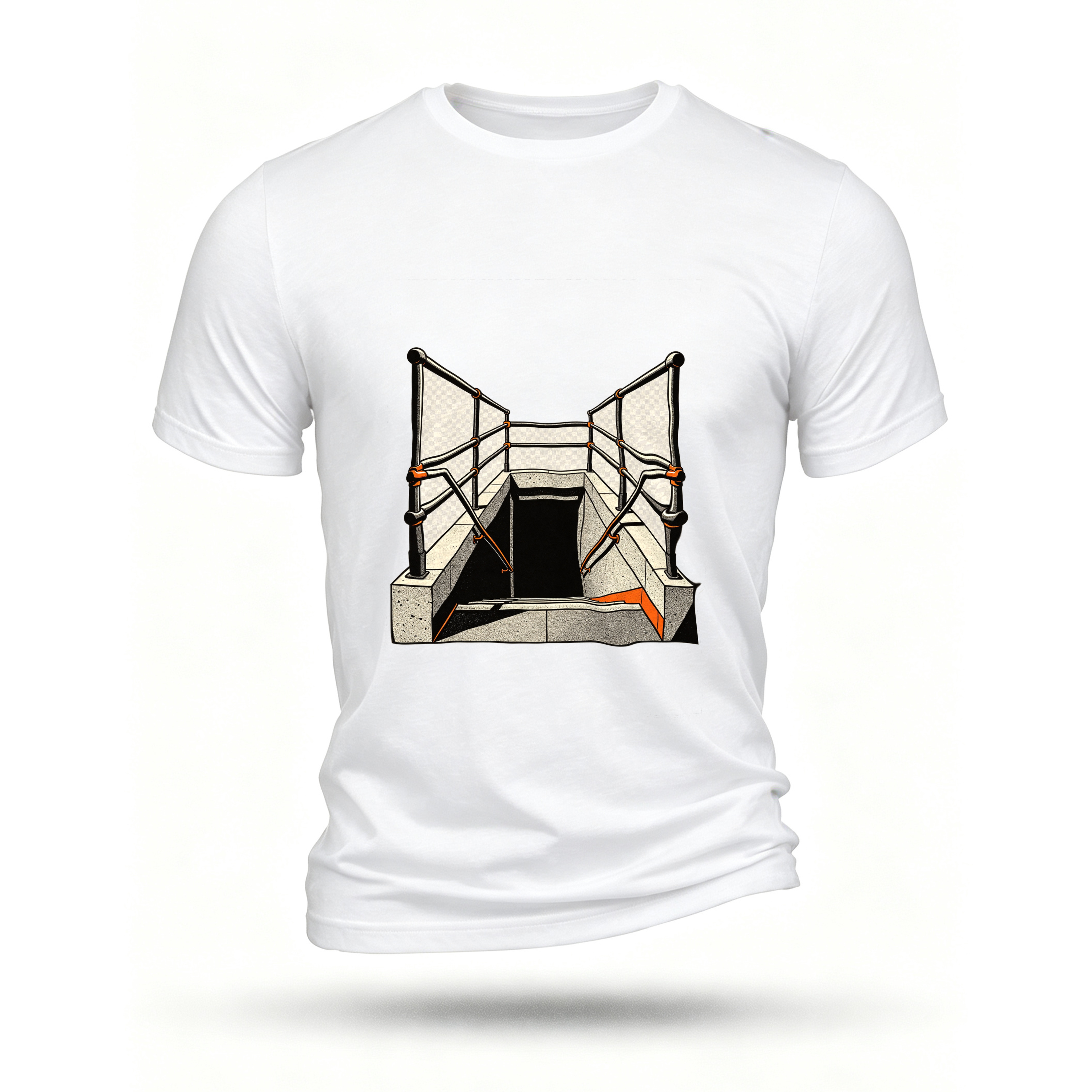White T-shirt, front print