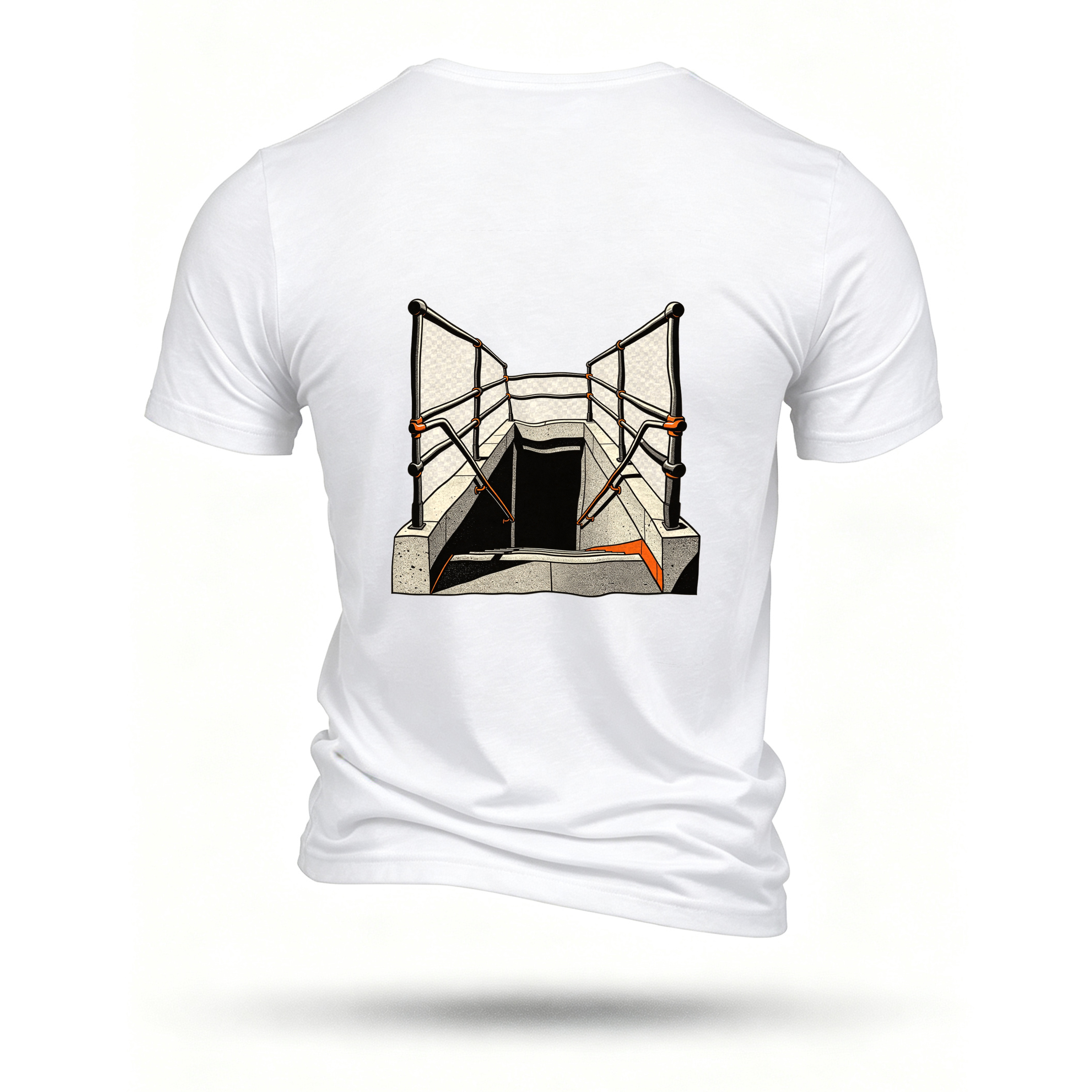 White T-shirt, back print