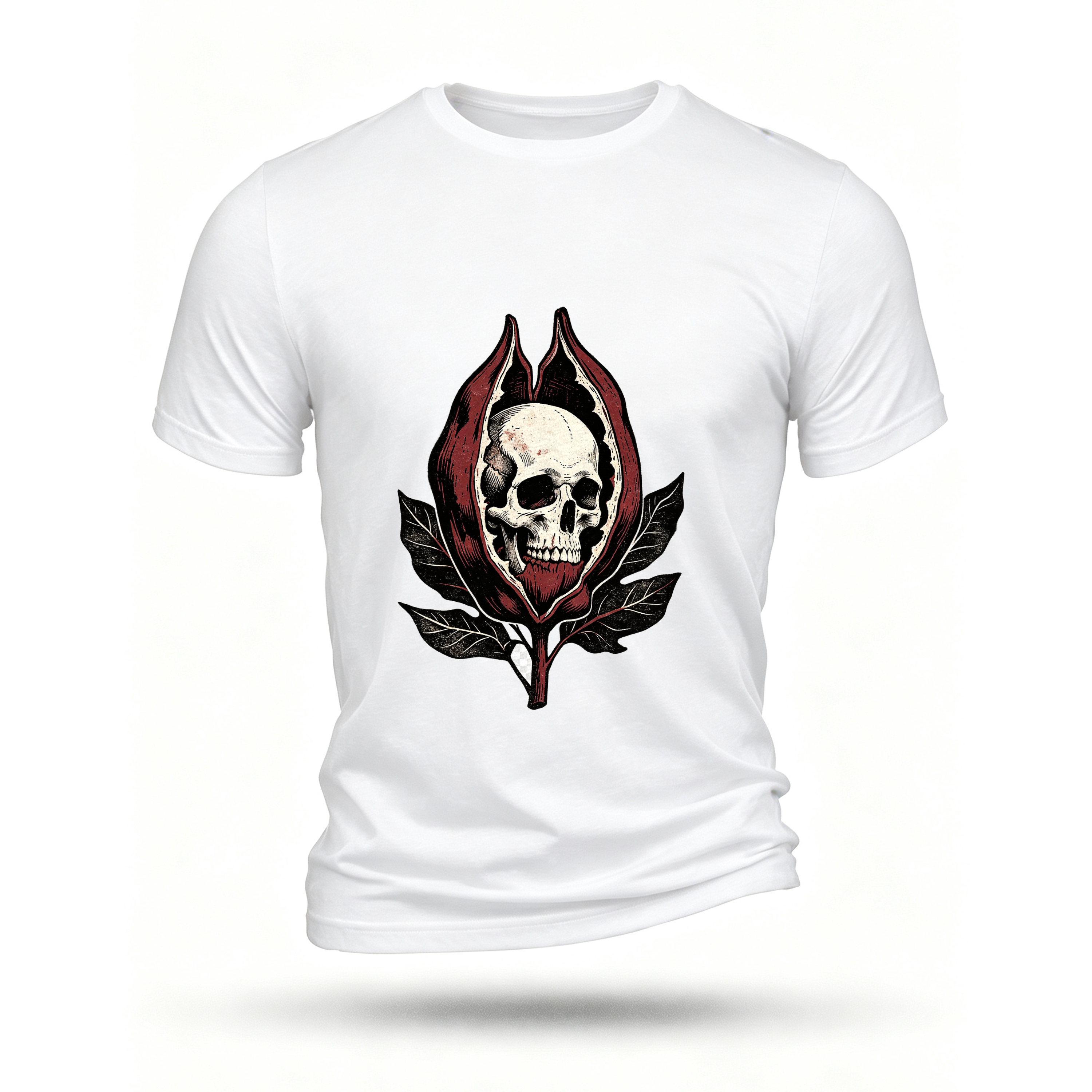 White T-shirt, front print