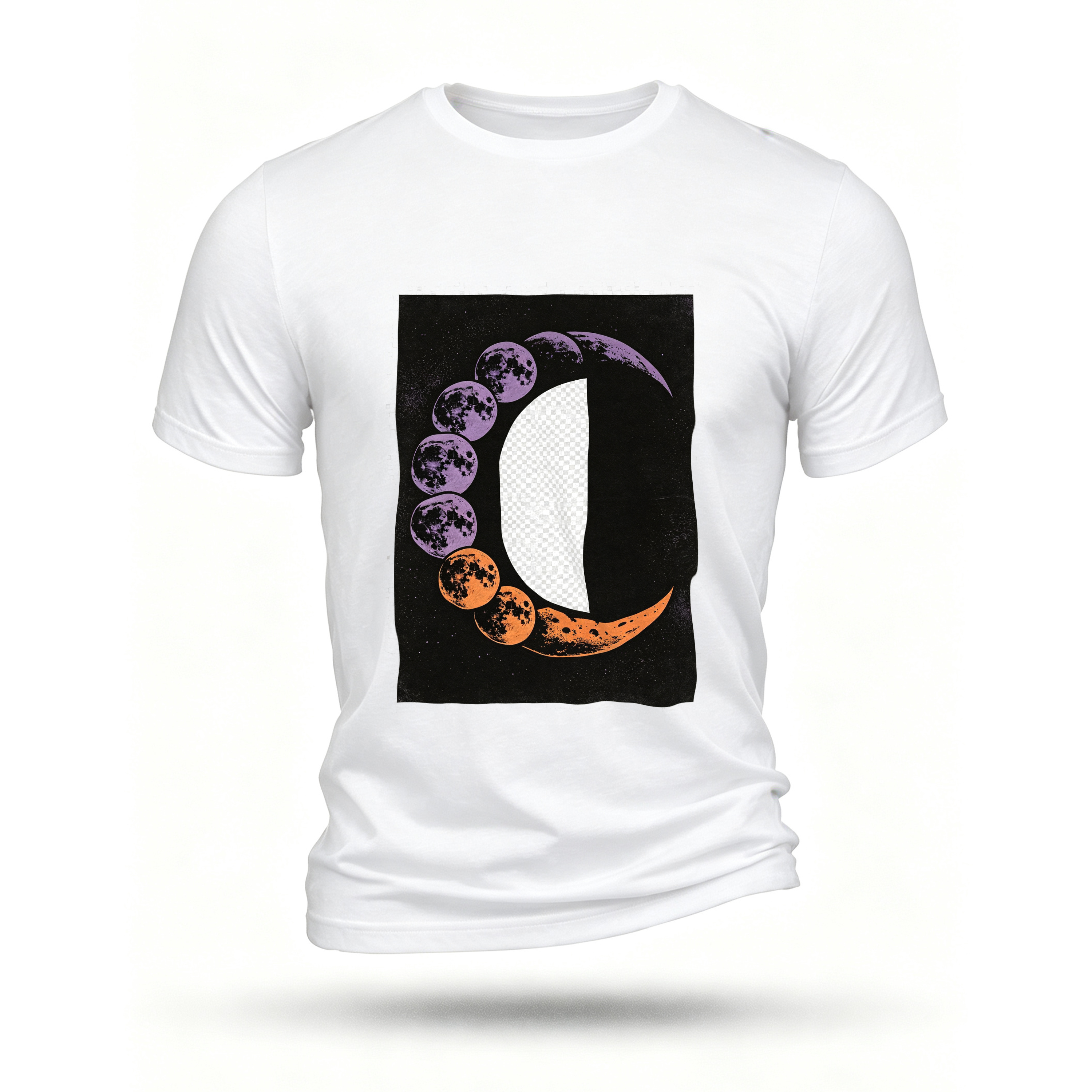 White T-shirt, front print