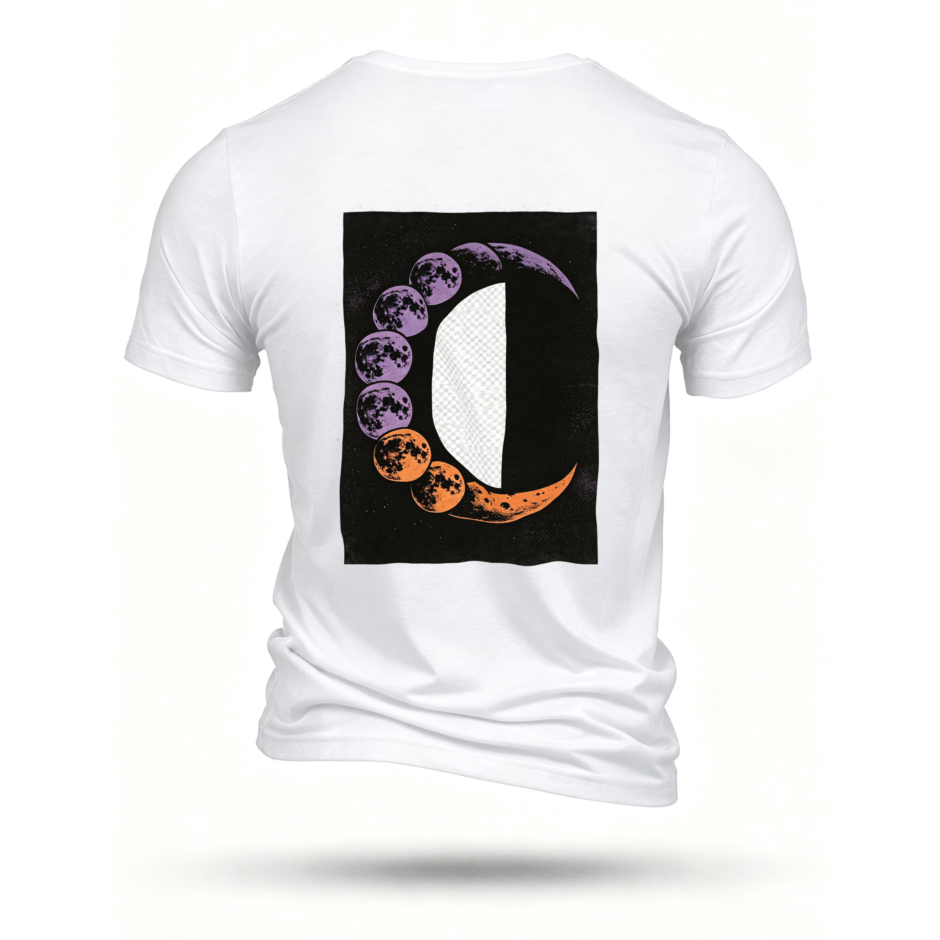White T-shirt, back print
