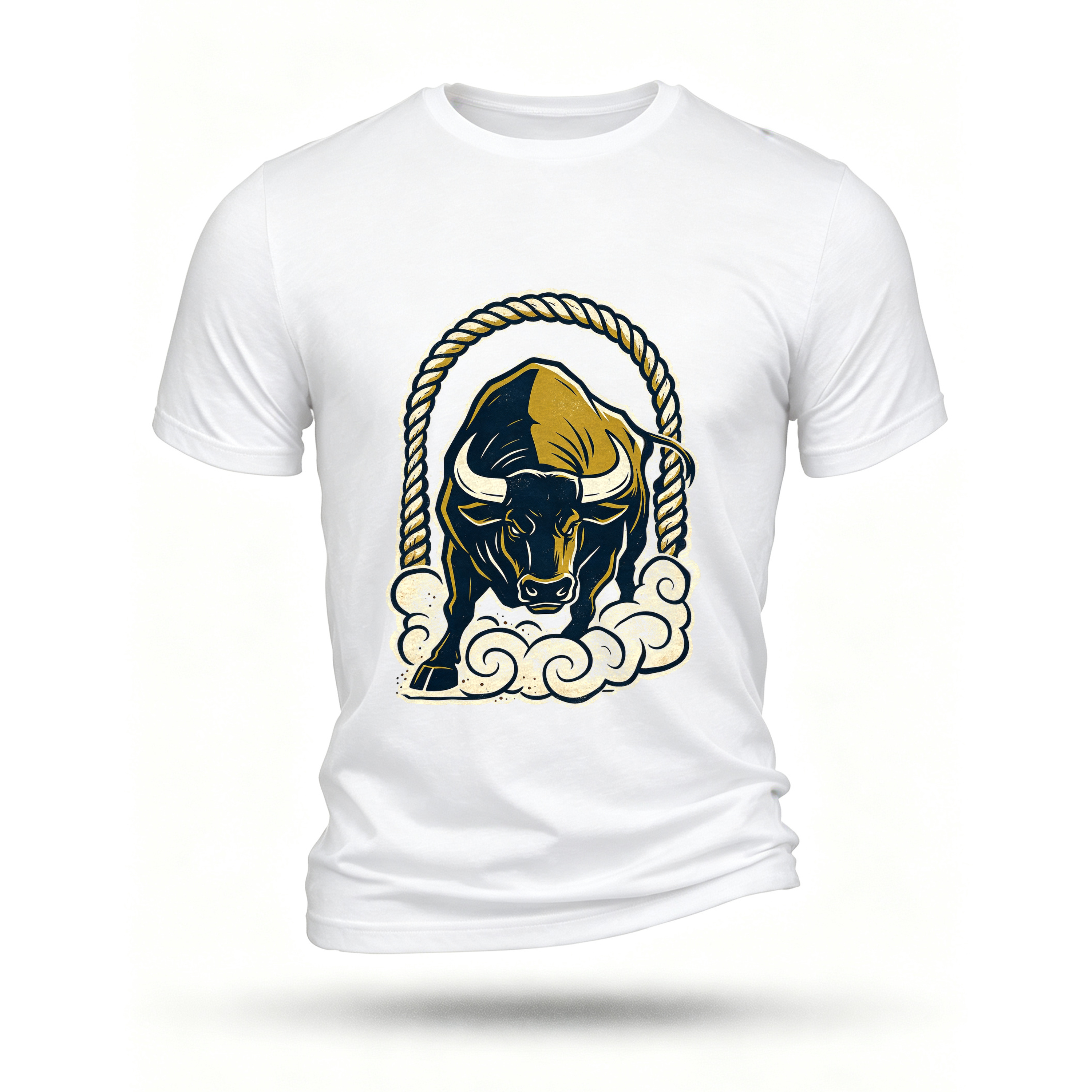 White T-shirt, front print