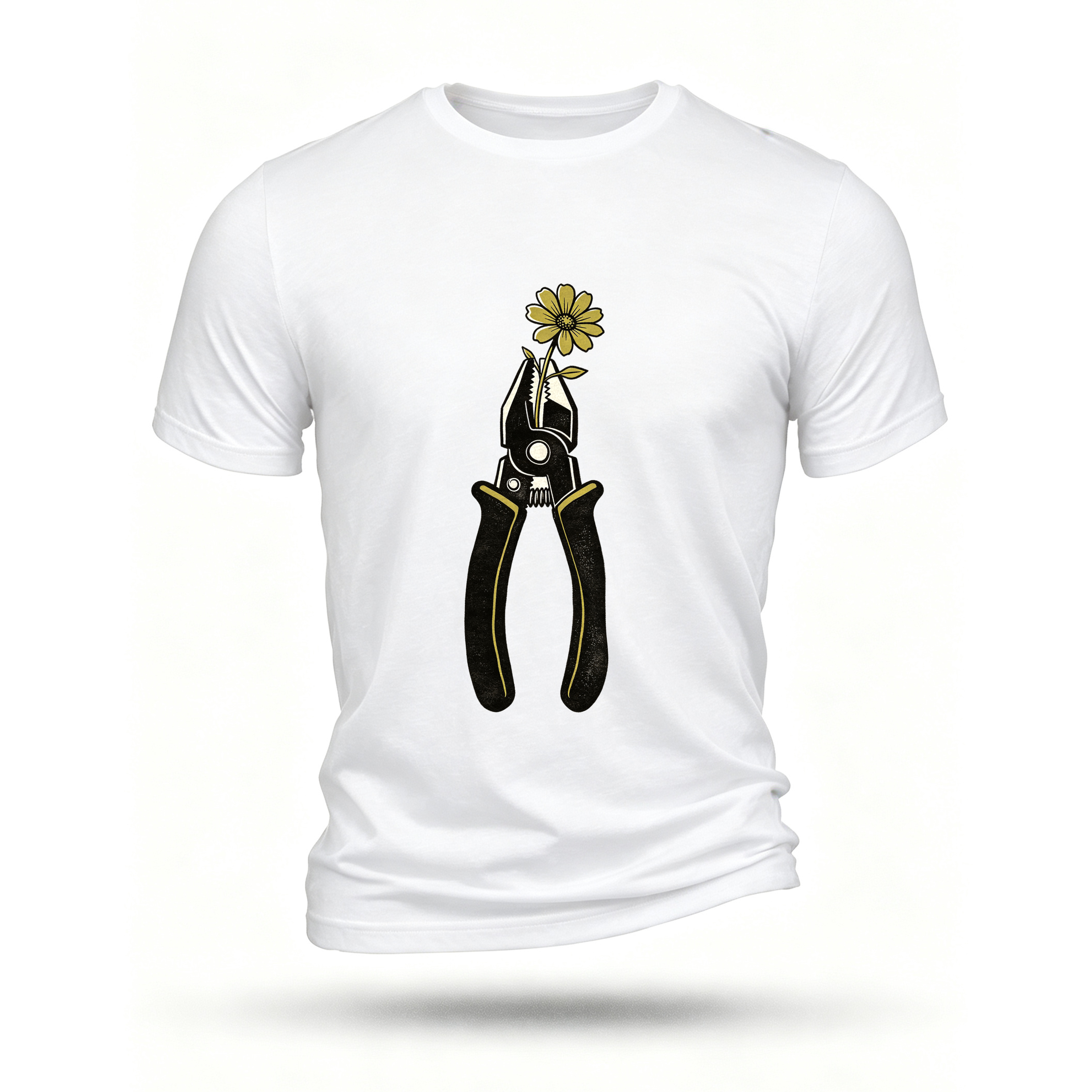 White T-shirt, front print