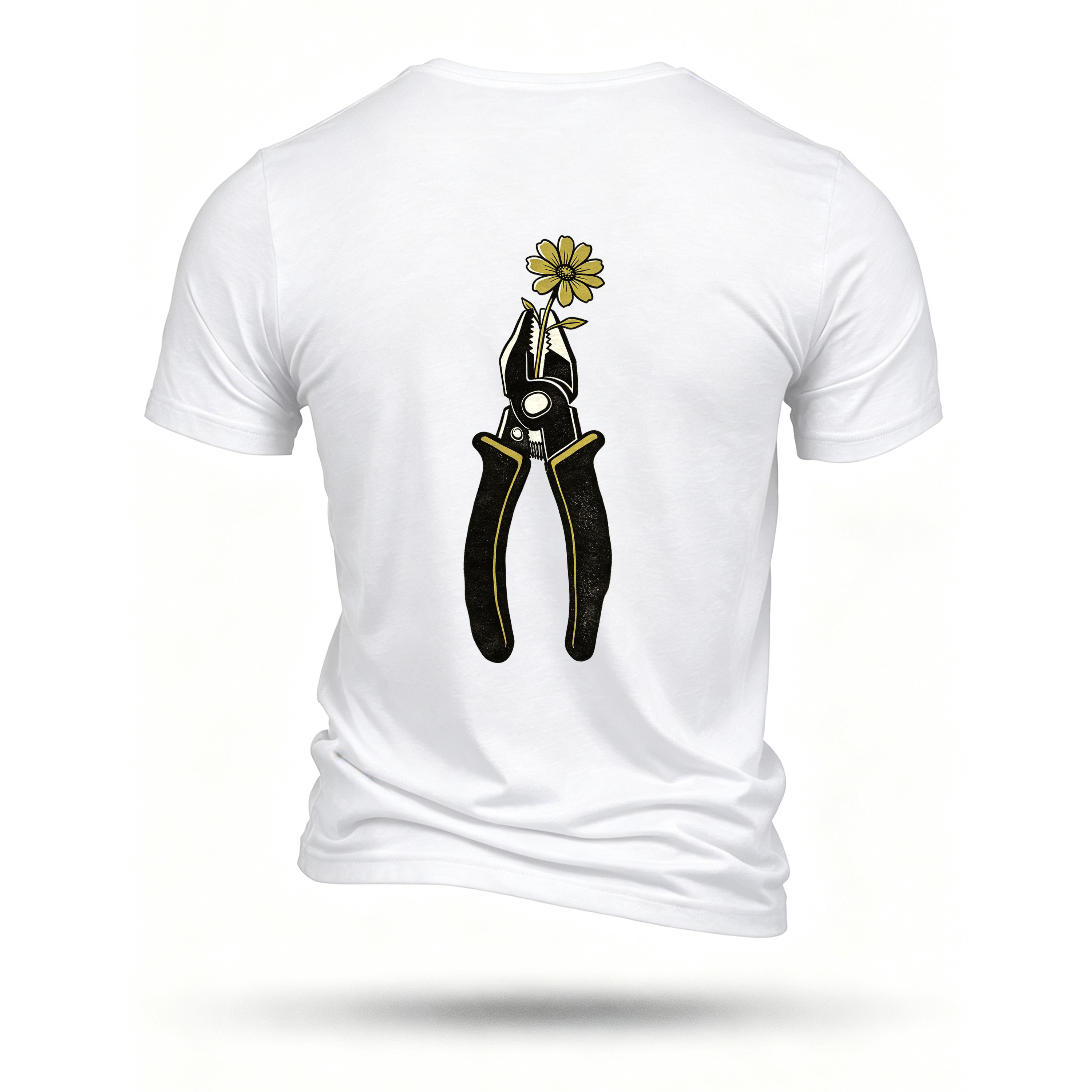 White T-shirt, back print