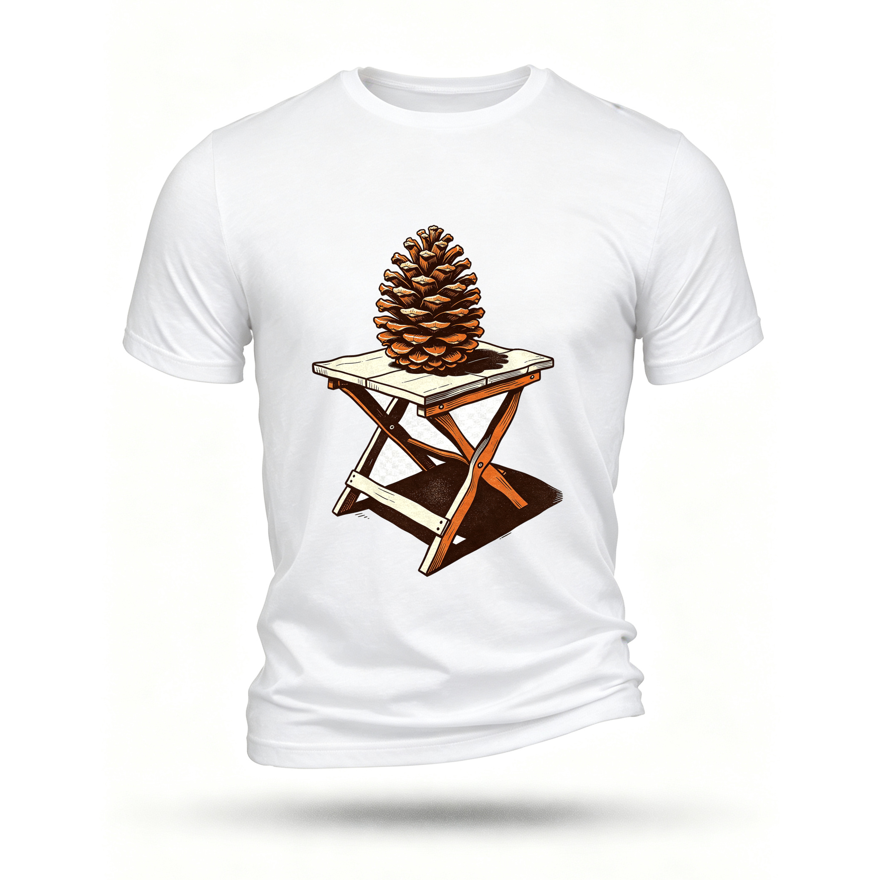 White T-shirt, front print