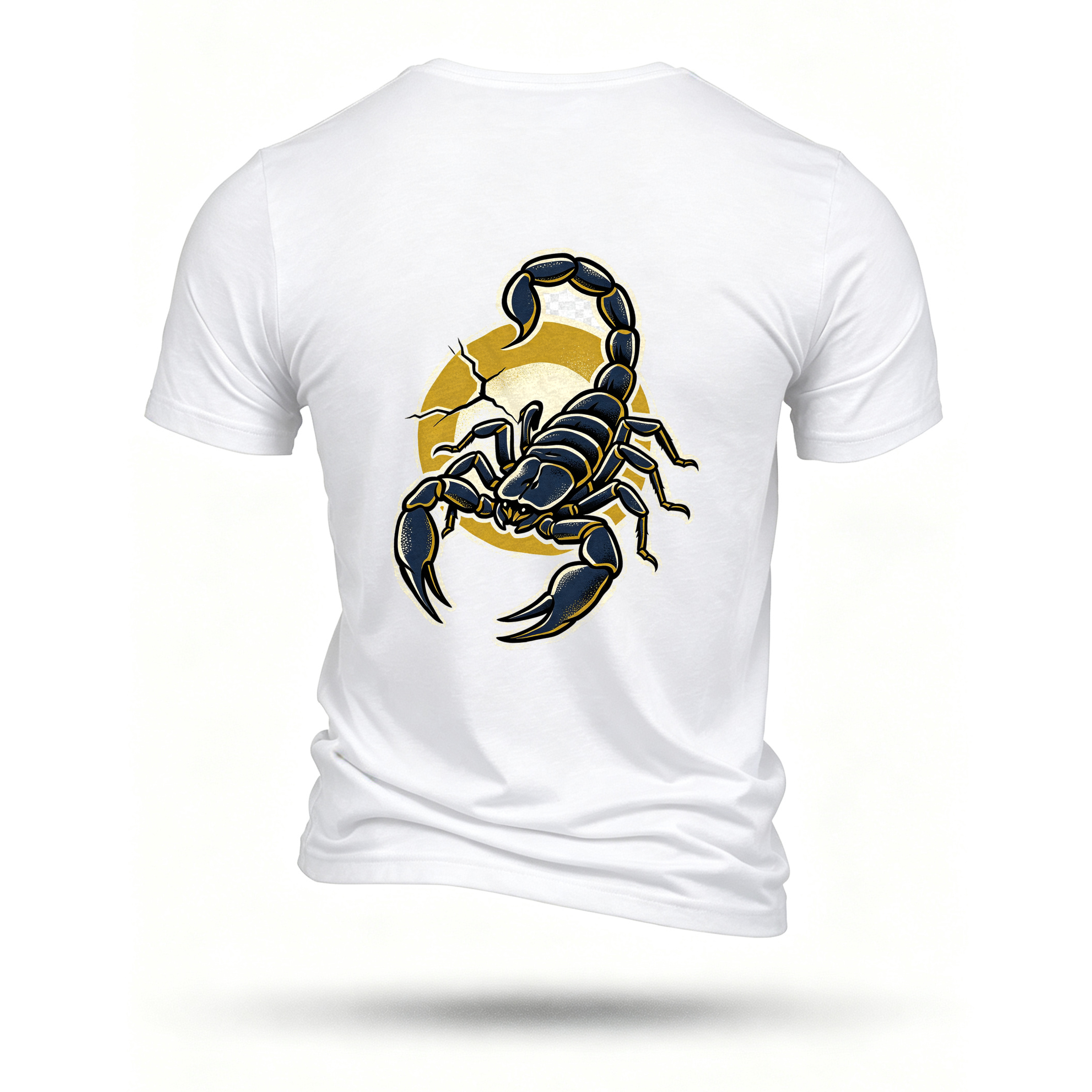 White T-shirt, back print