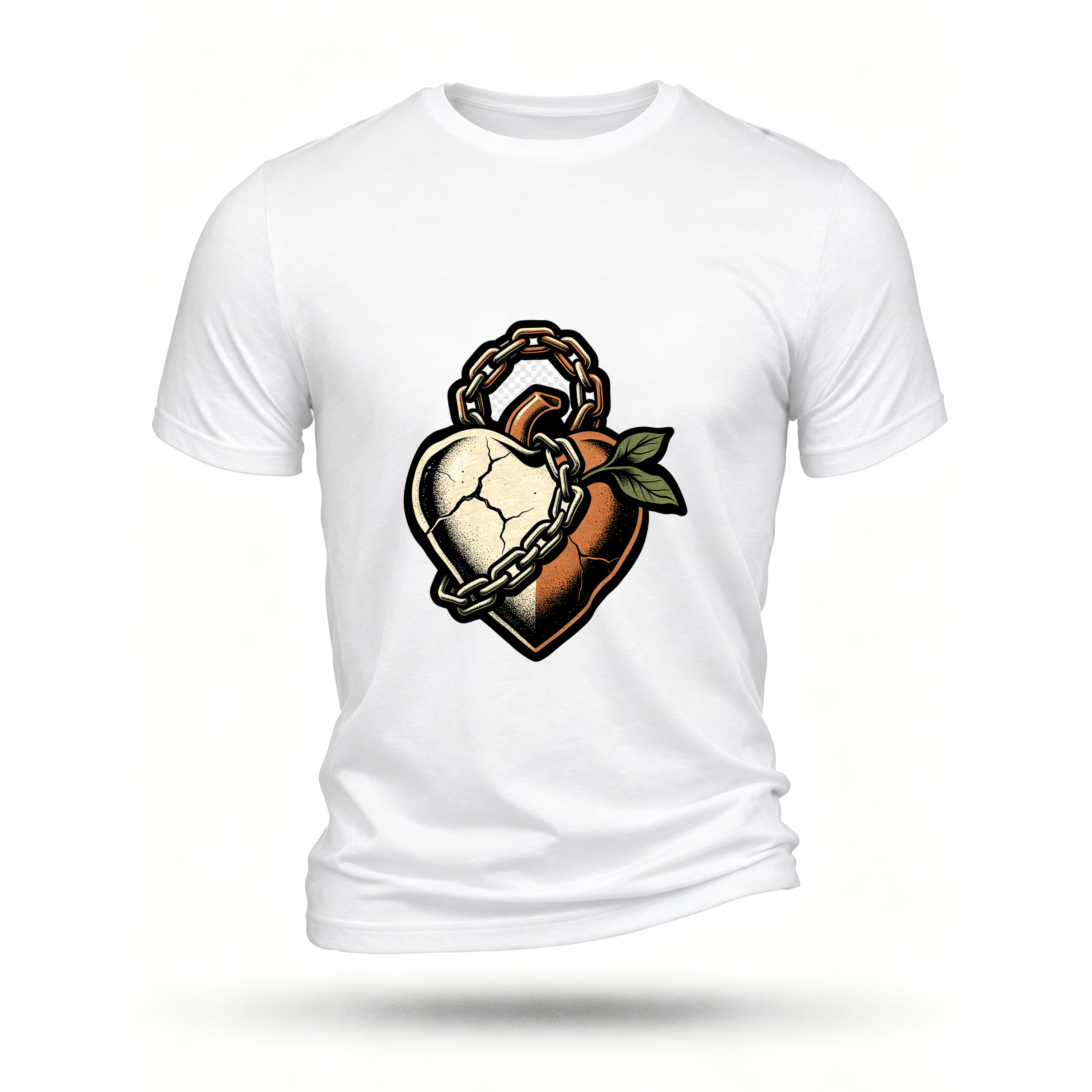 White T-shirt, front print