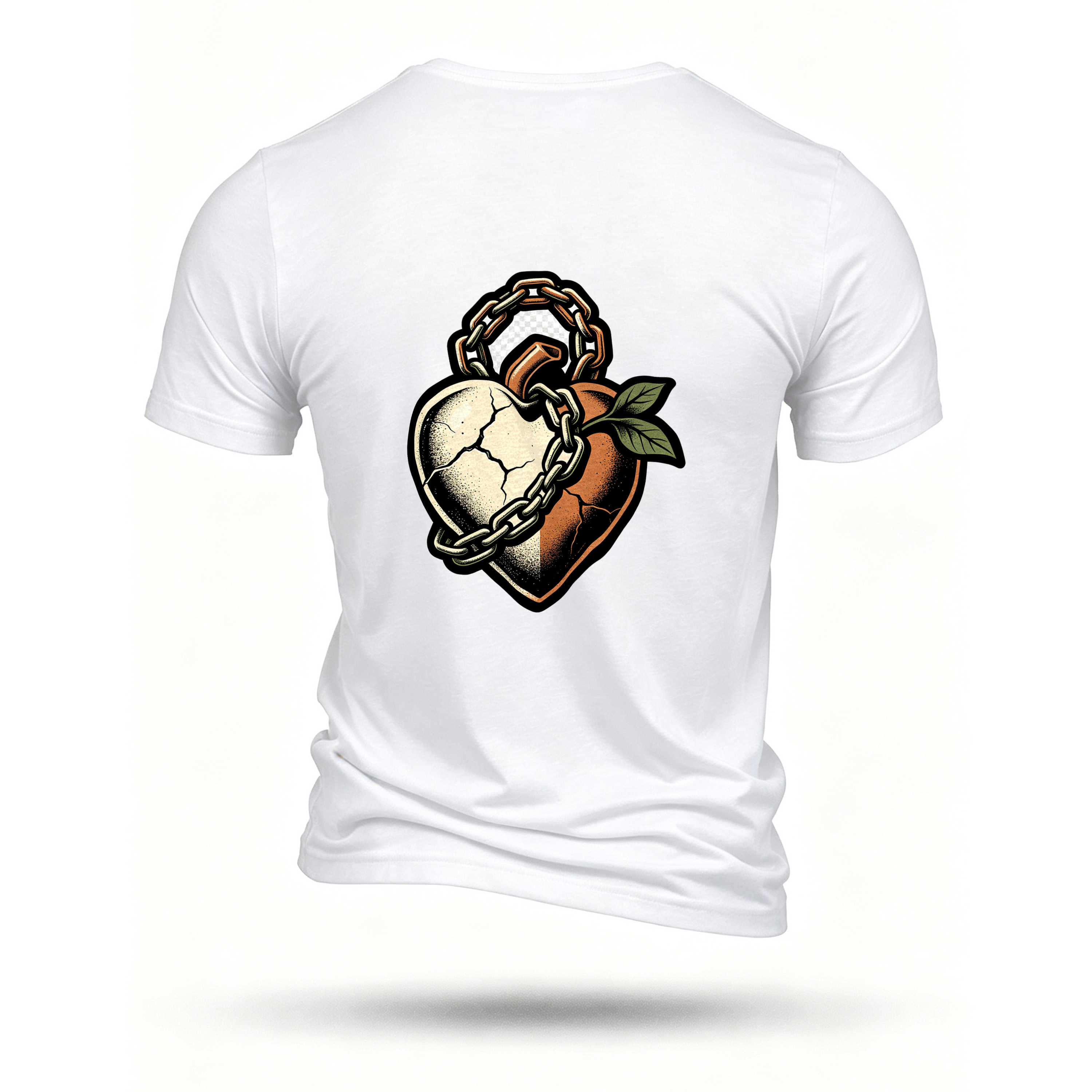 White T-shirt, back print