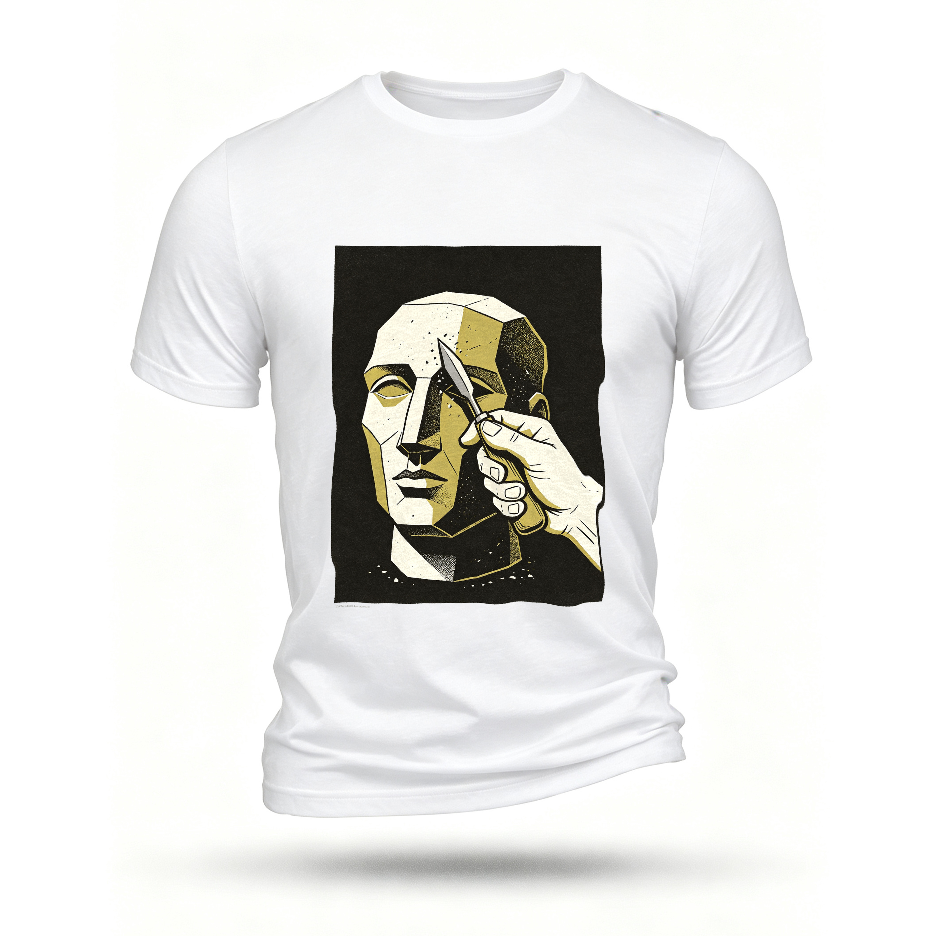 White T-shirt, front print