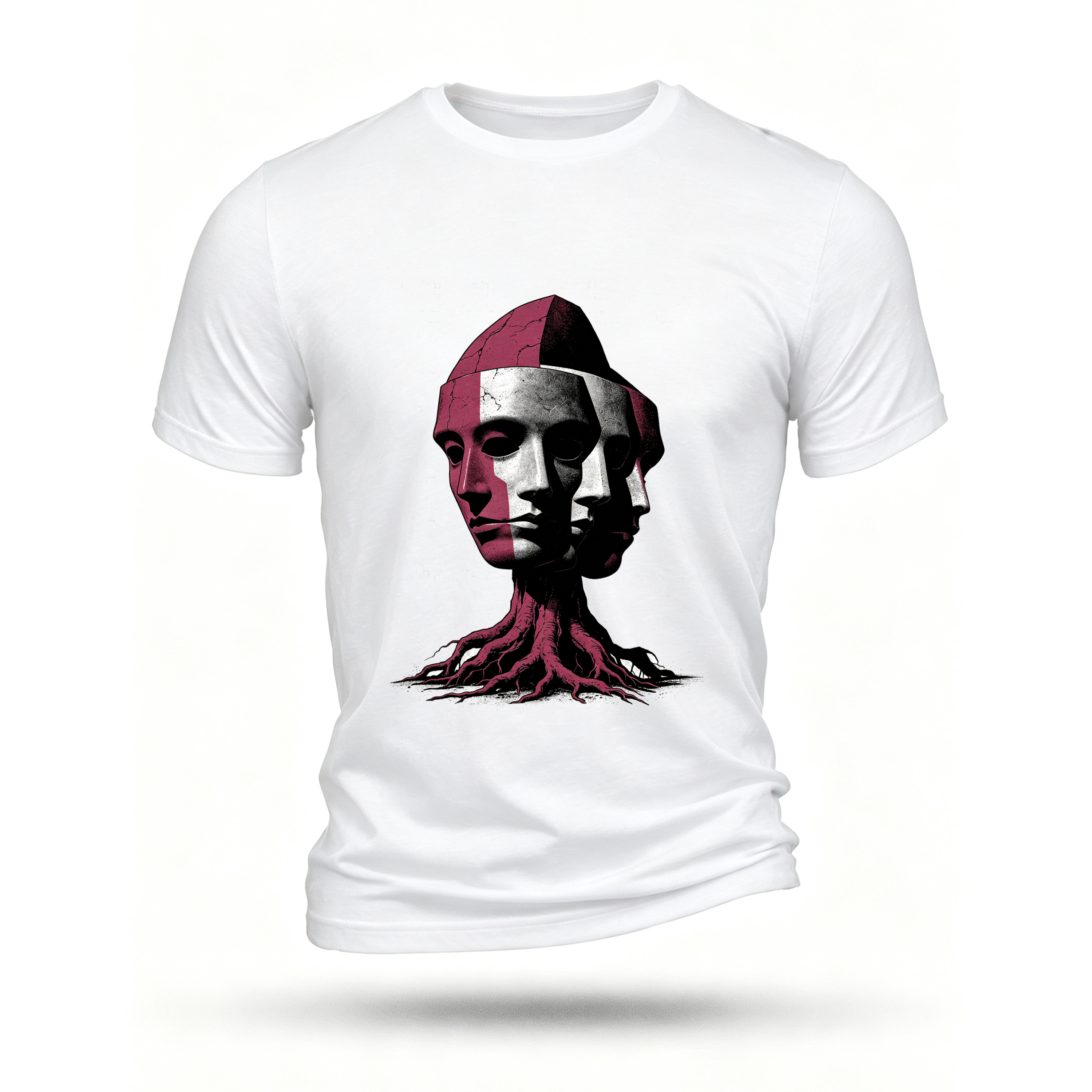 White T-shirt, front print