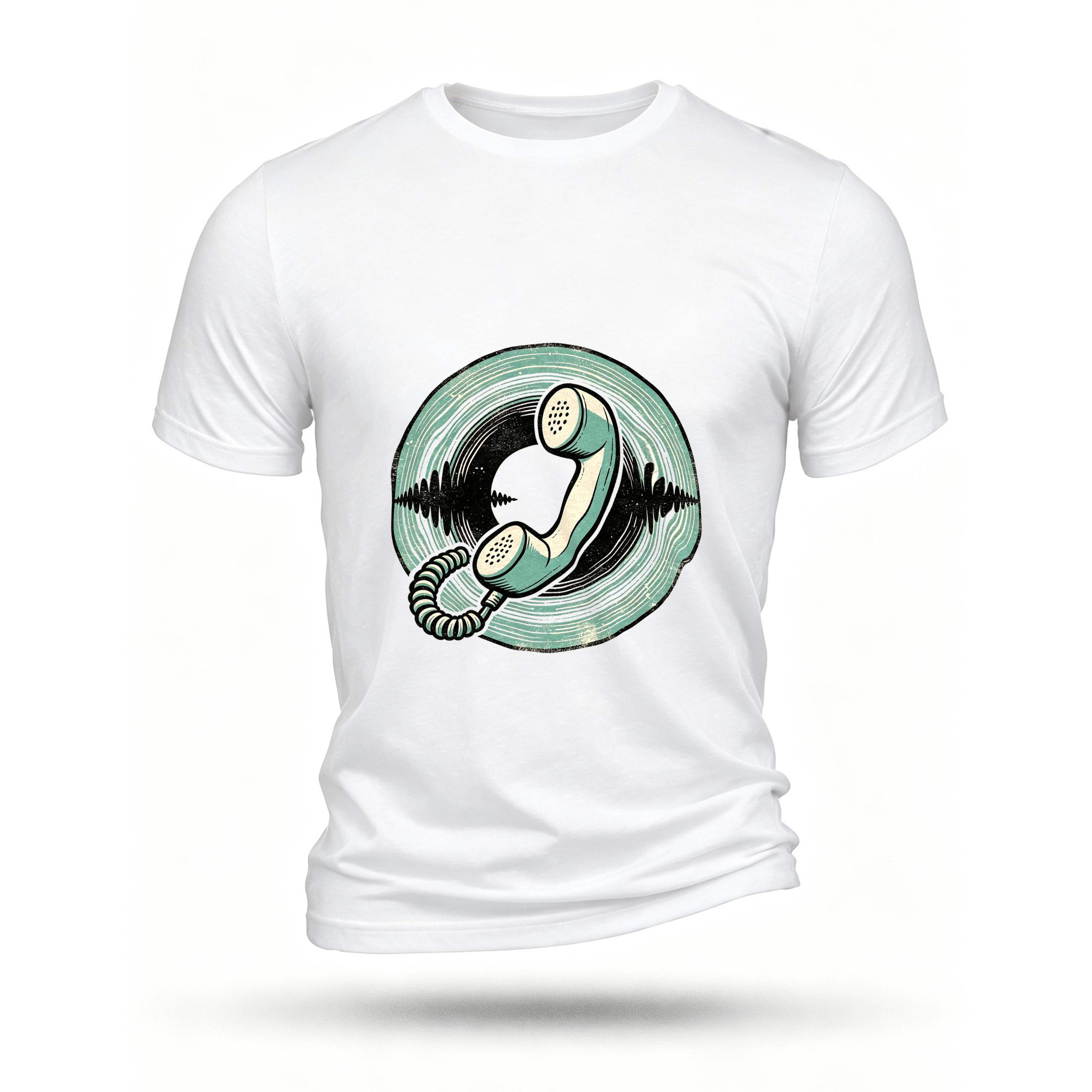 White T-shirt, front print