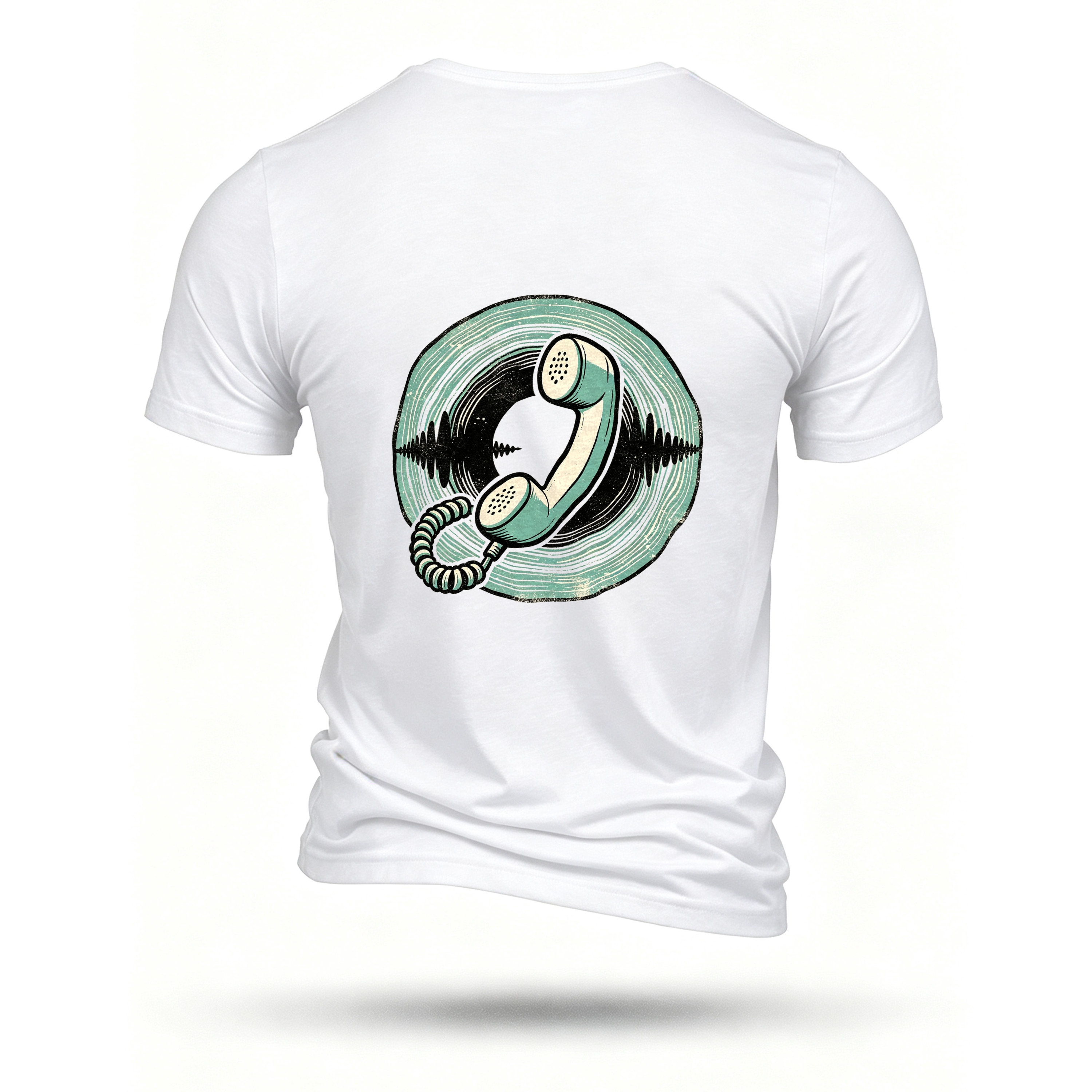 White T-shirt, back print