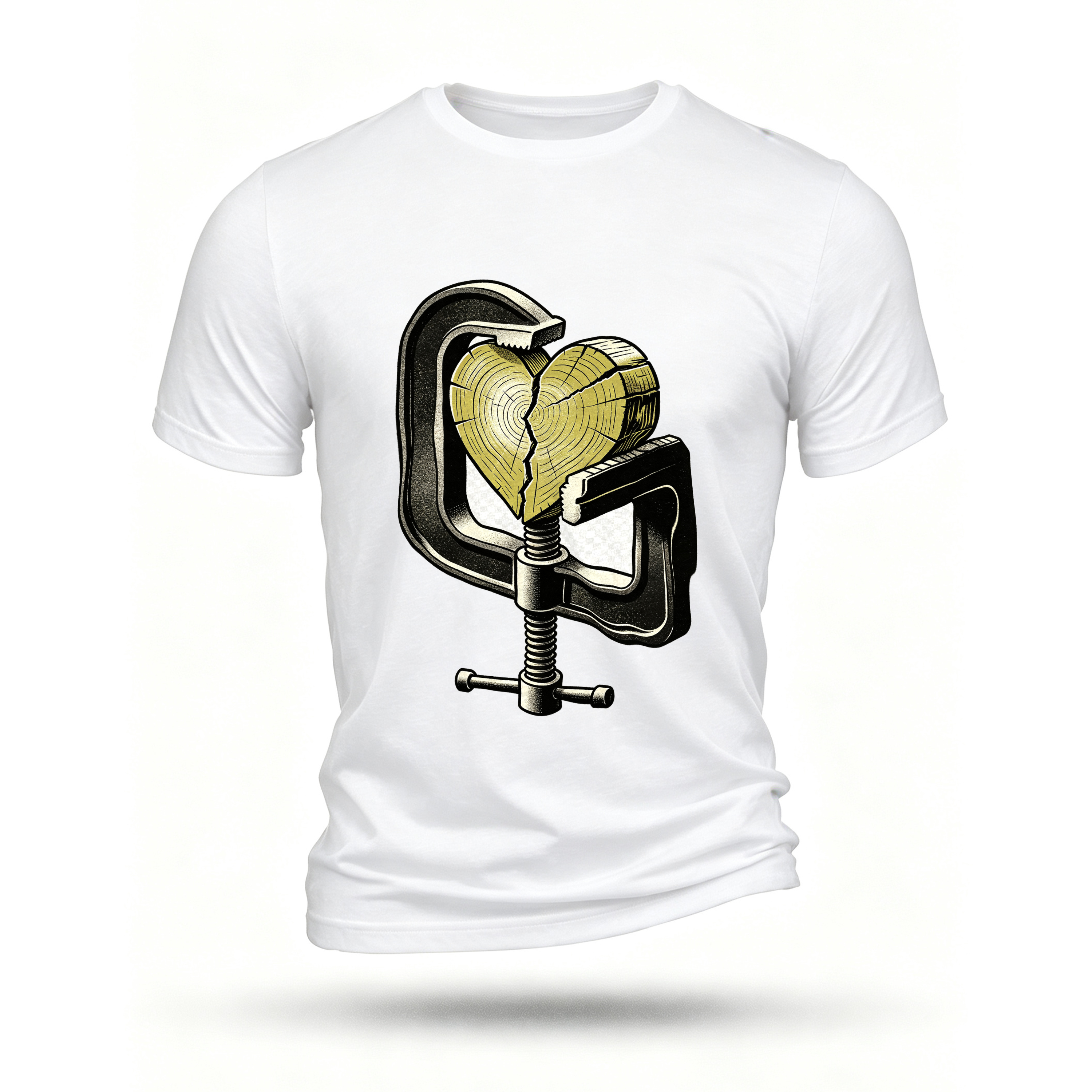 White T-shirt, front print