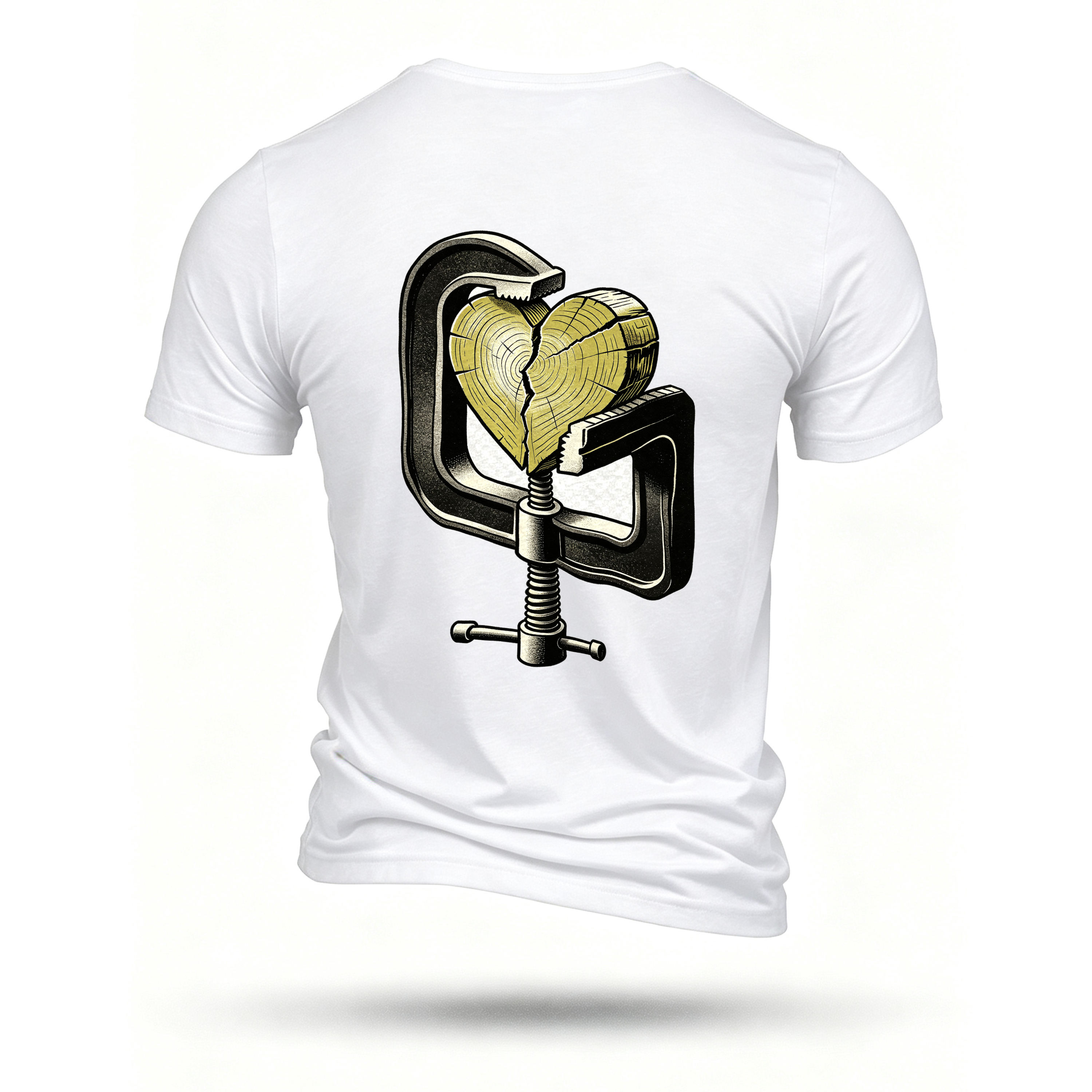 White T-shirt, back print